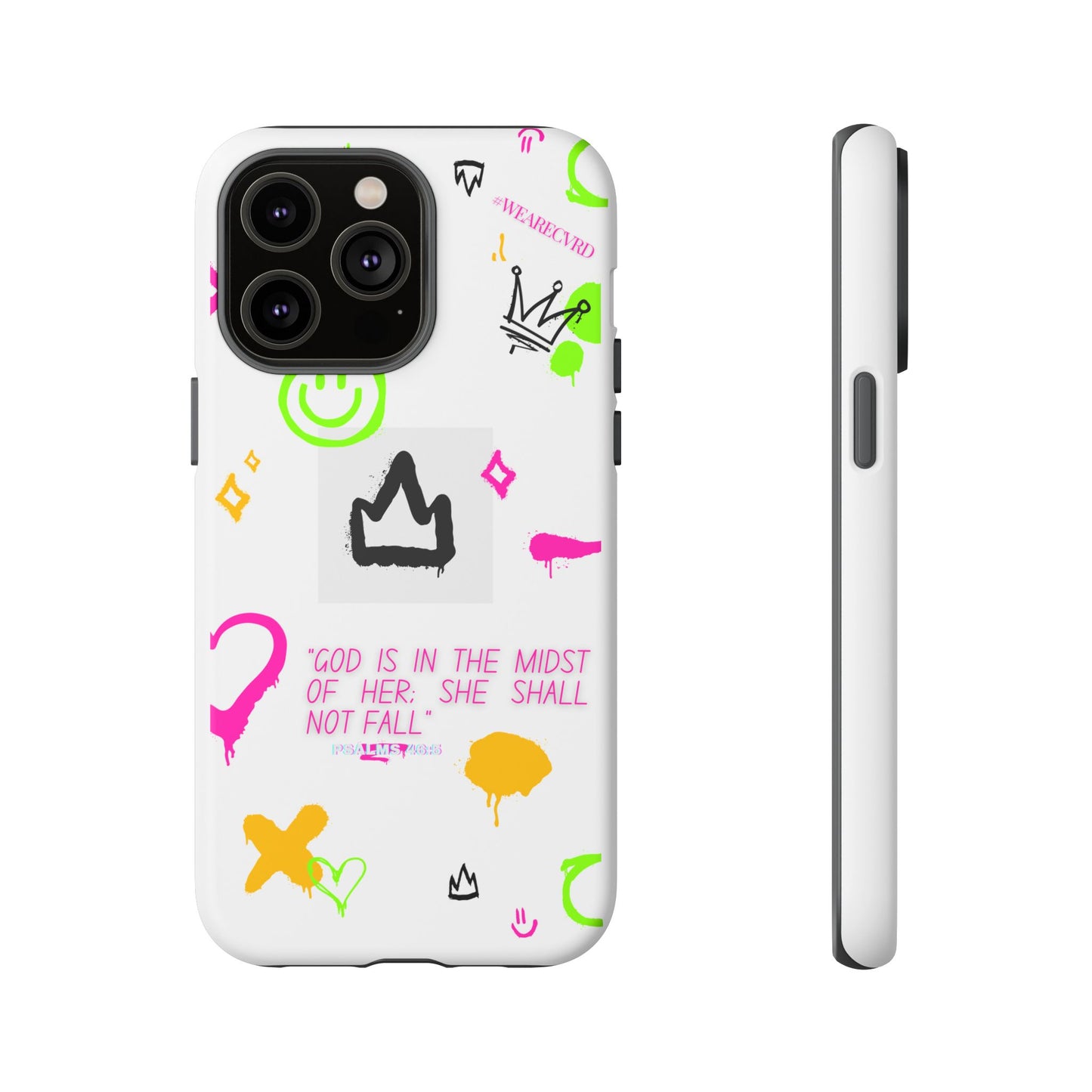 "Girl Power" - White Phone Case (Psalms 46:5)