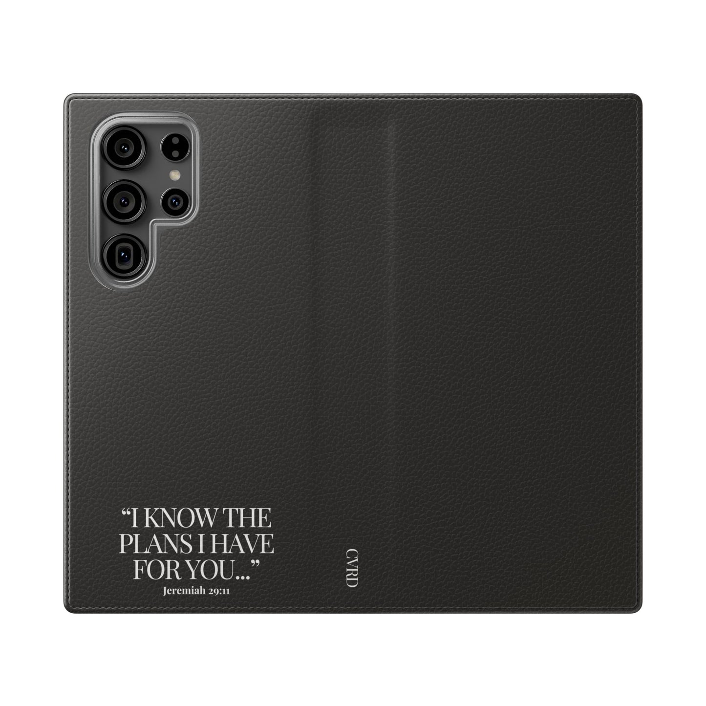 "God's Plan" - Black Phone Case (Jeremiah 29:11)