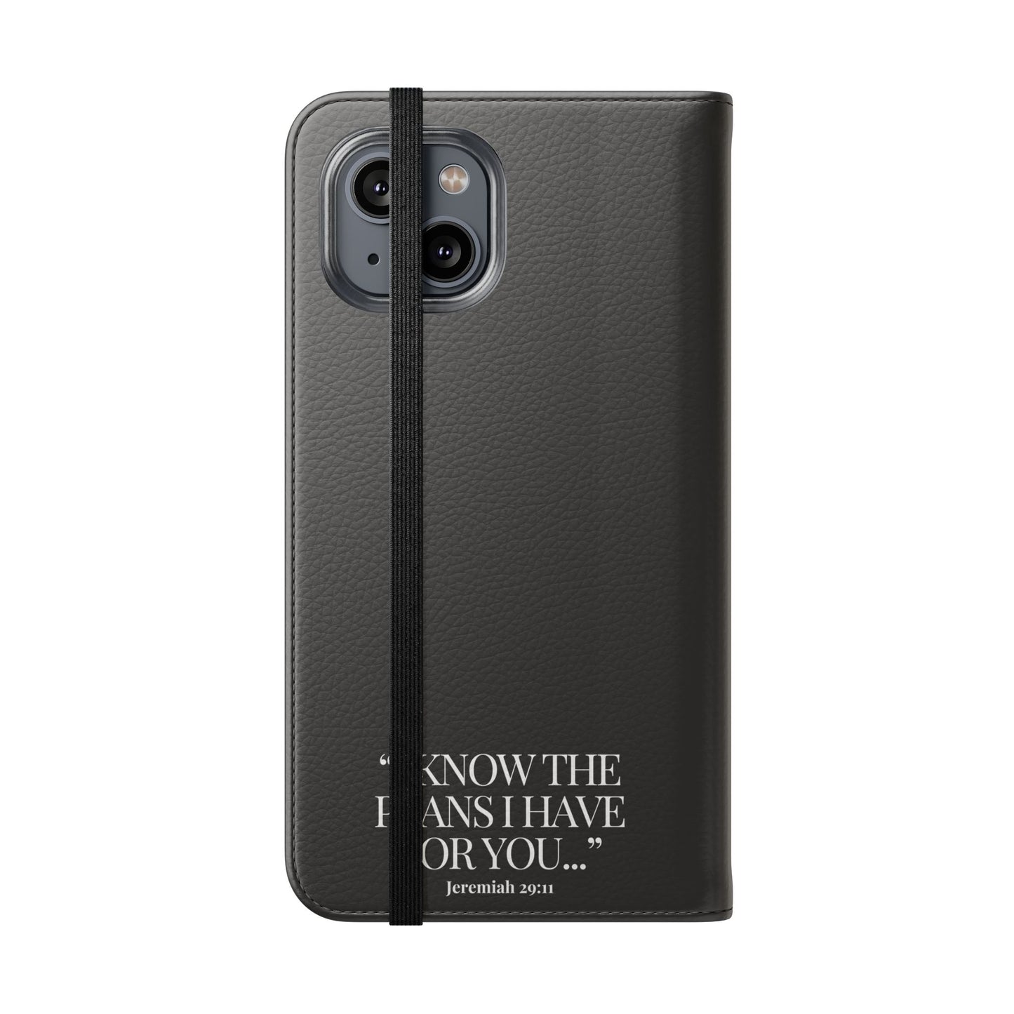 "God's Plan" - Black Phone Case (Jeremiah 29:11)