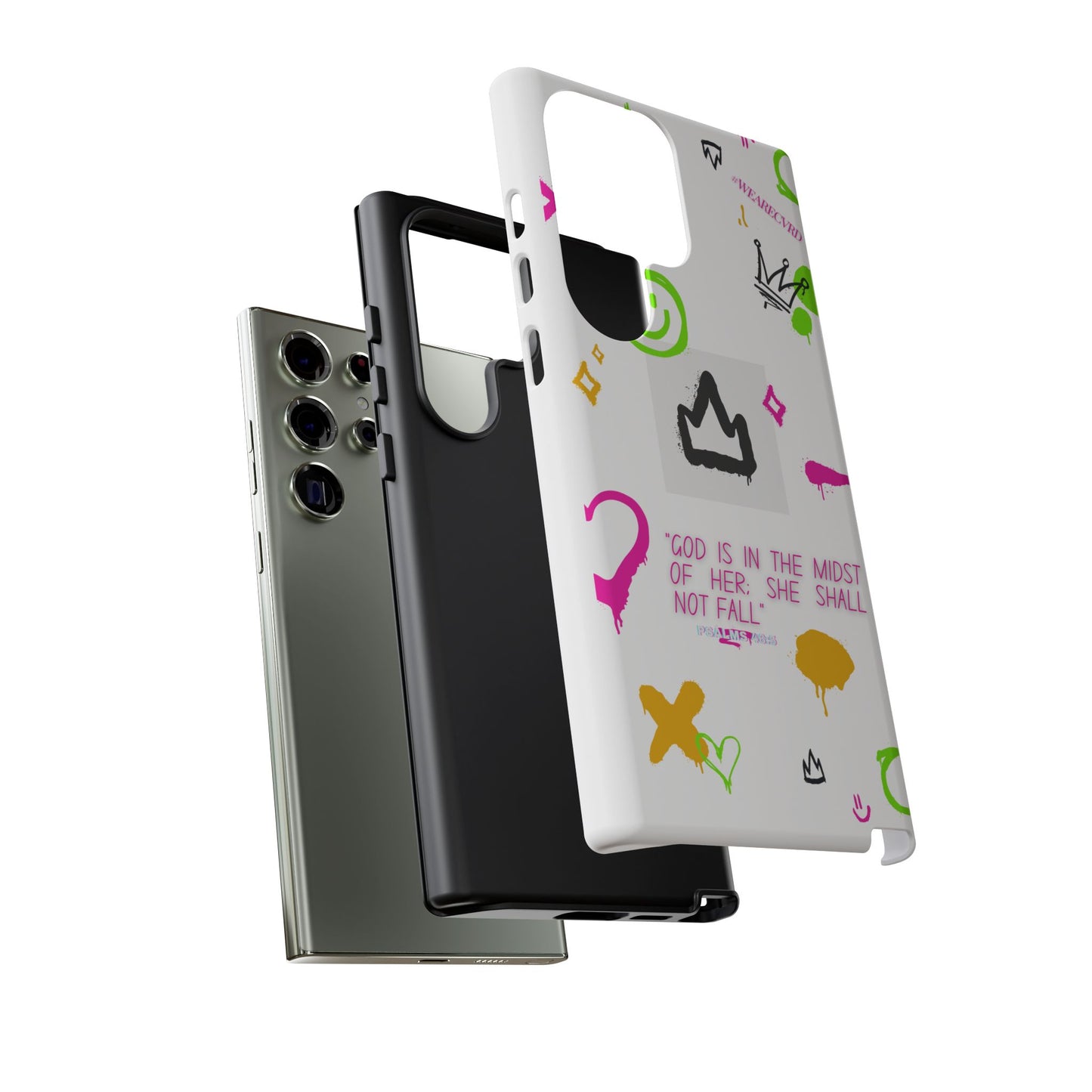 "Girl Power" - White Phone Case (Psalms 46:5)