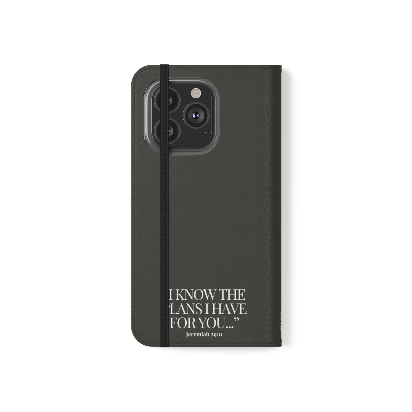 "God's Plan" - Black Phone Case (Jeremiah 29:11)