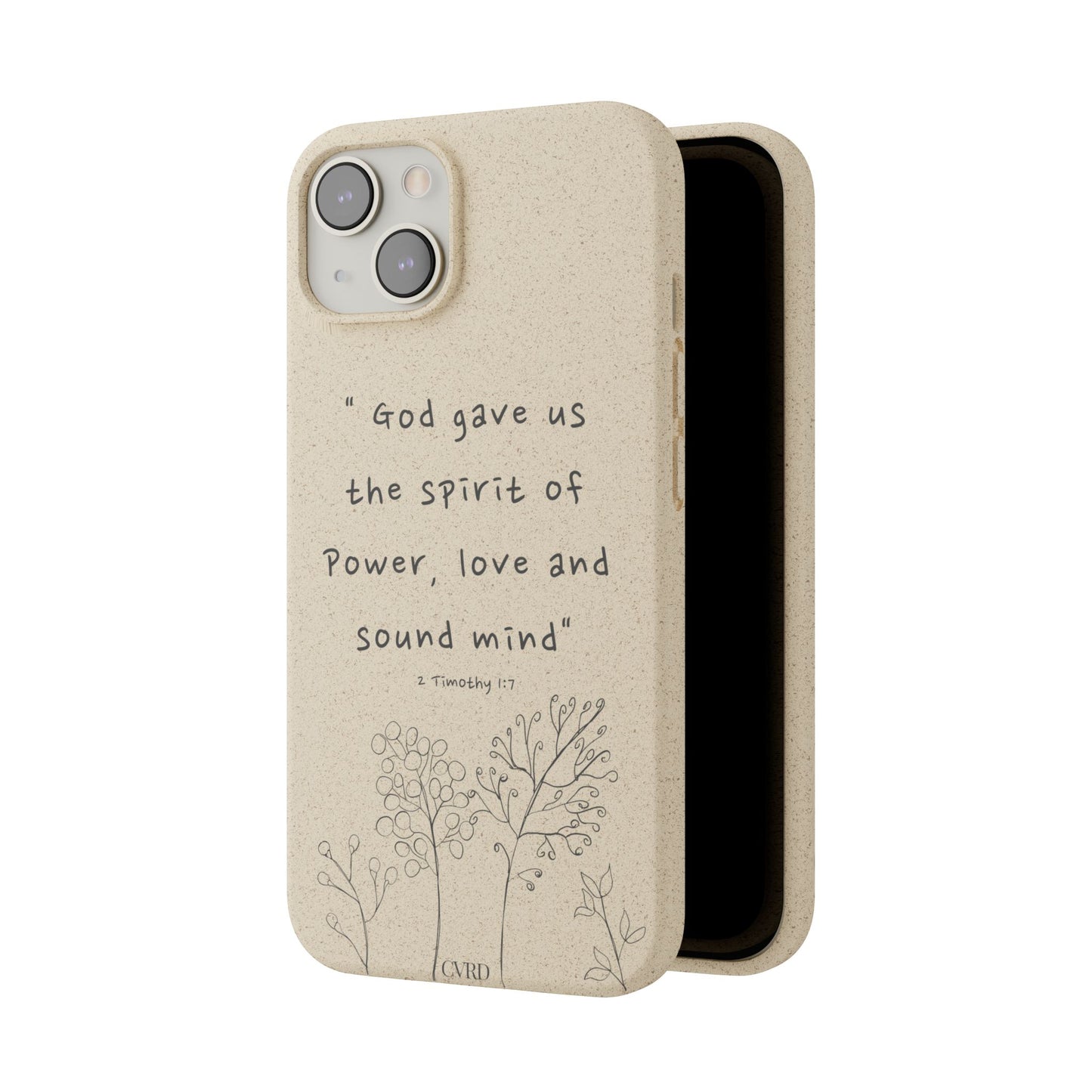 "Faith Over Fear" - Biodegradable Phone Case (2 Timothy 1:7)