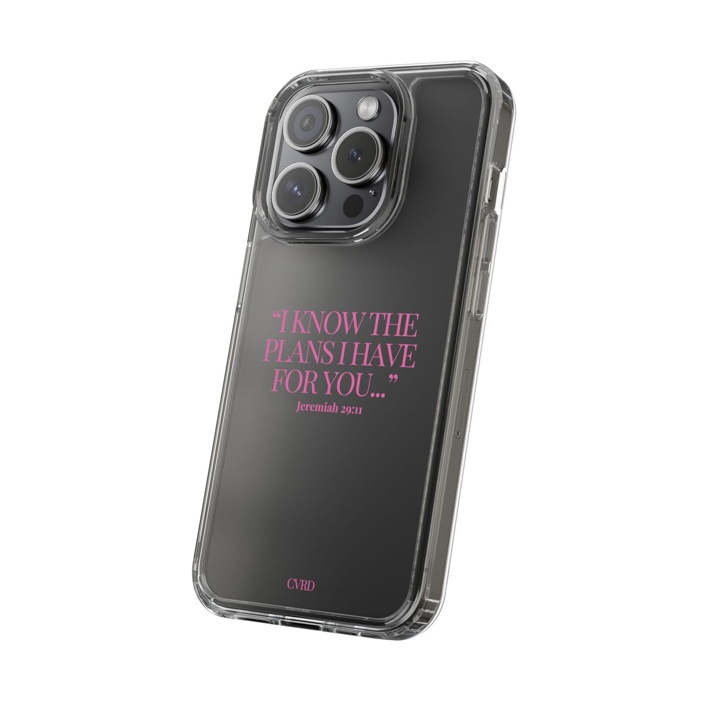 "Trust Gods Plan" – Transparent Phone Case (Jeremiah 29:11)