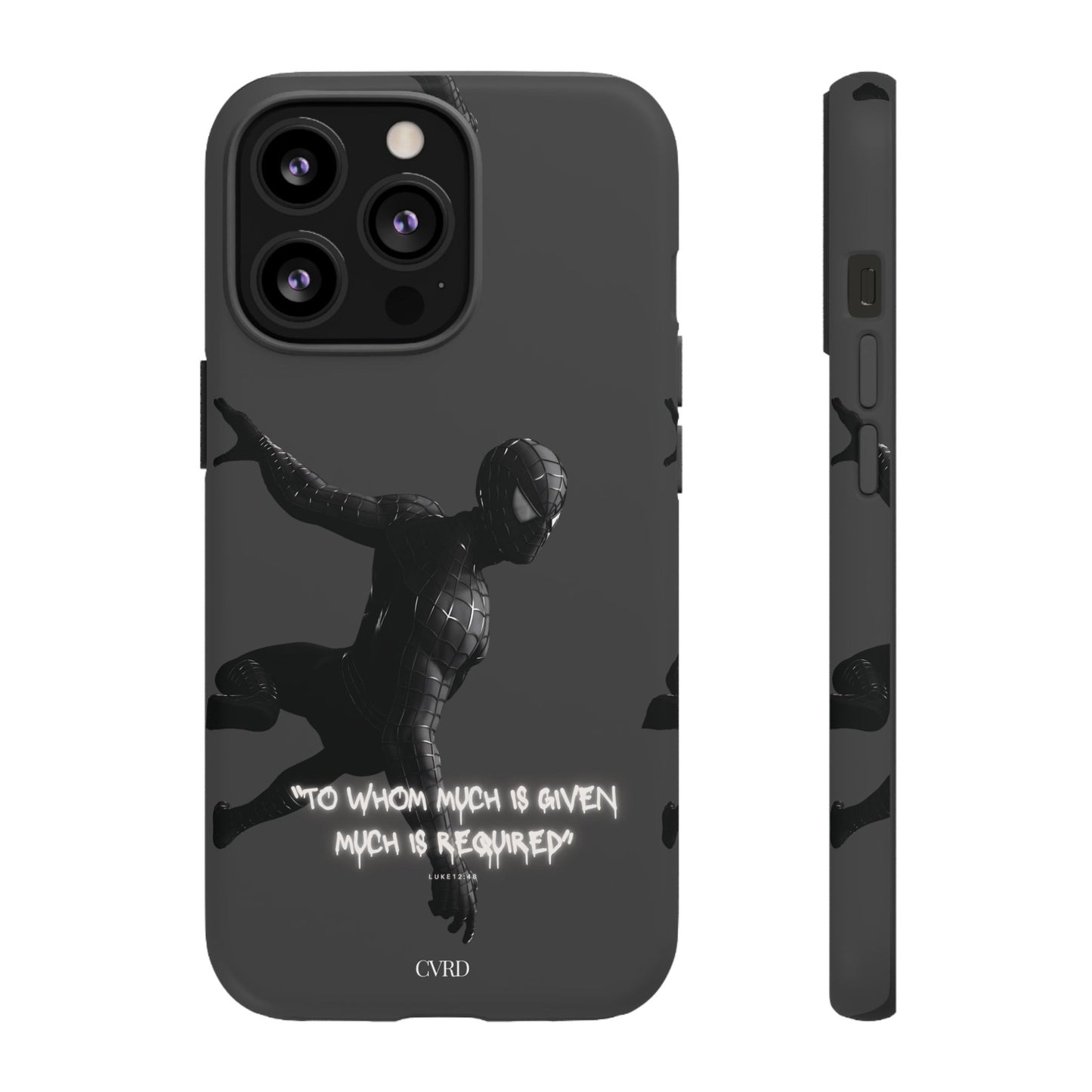 "Responsibility" - Black Phone Case (Luke 12:48)