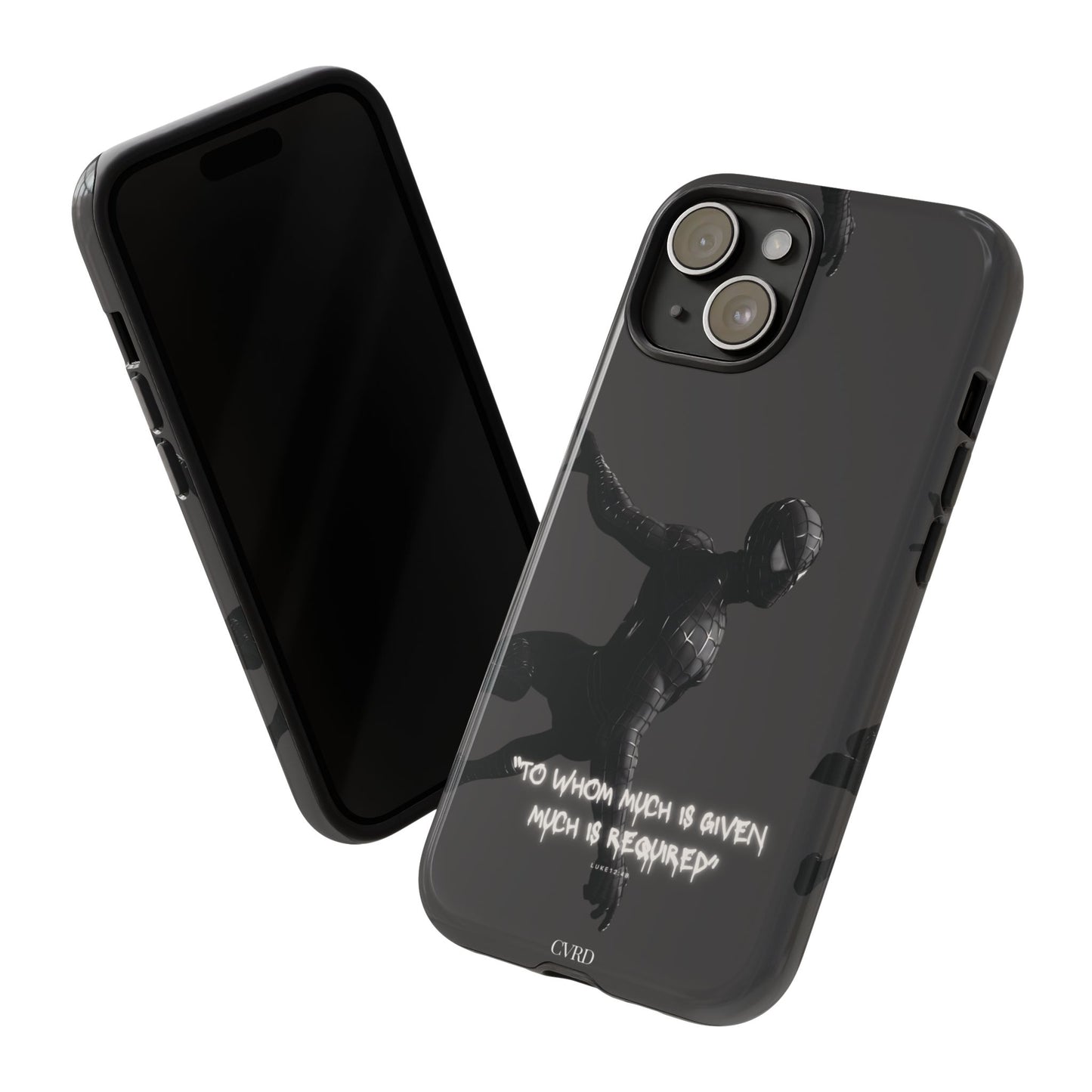 "Responsibility" - Black Phone Case (Luke 12:48)