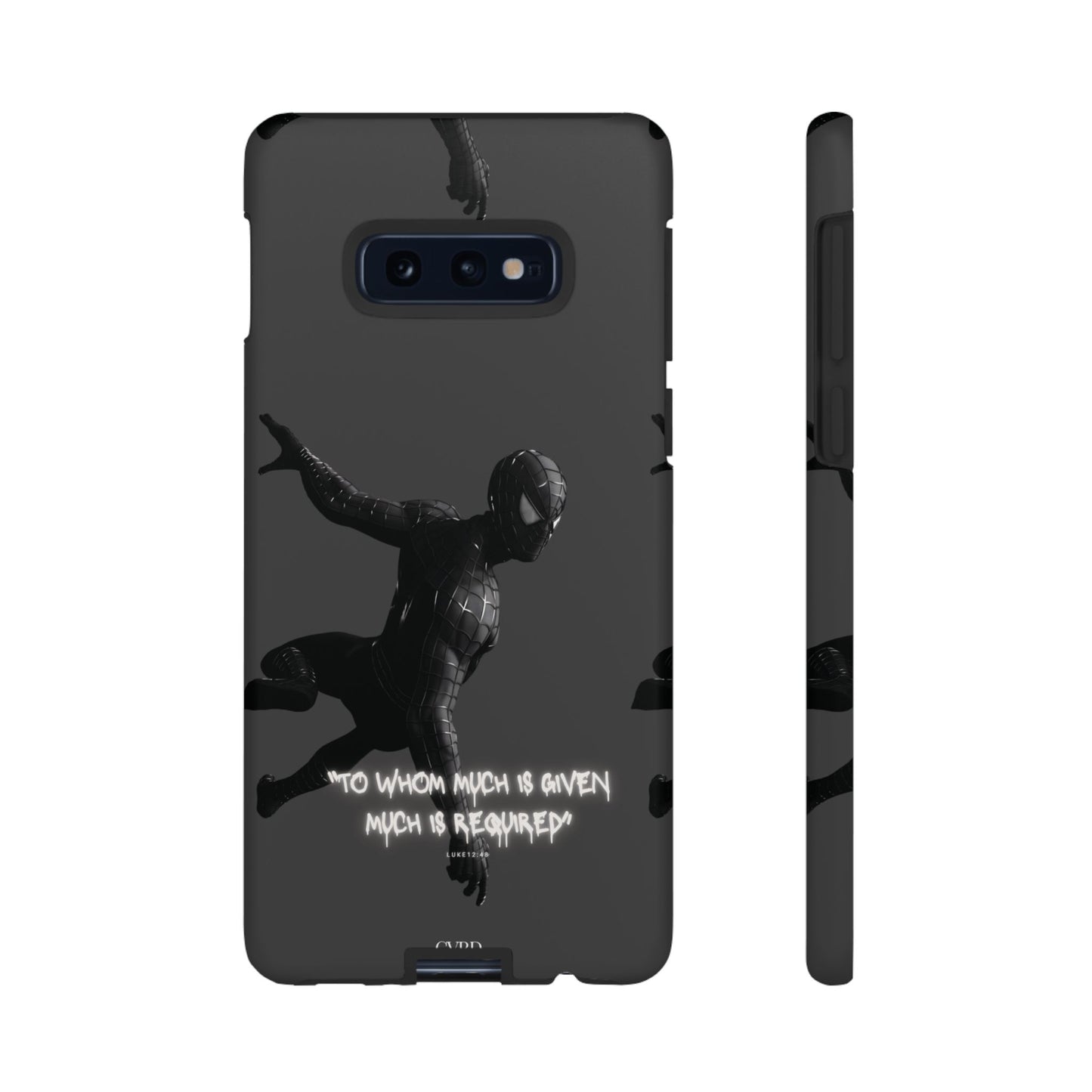 "Responsibility" - Black Phone Case (Luke 12:48)
