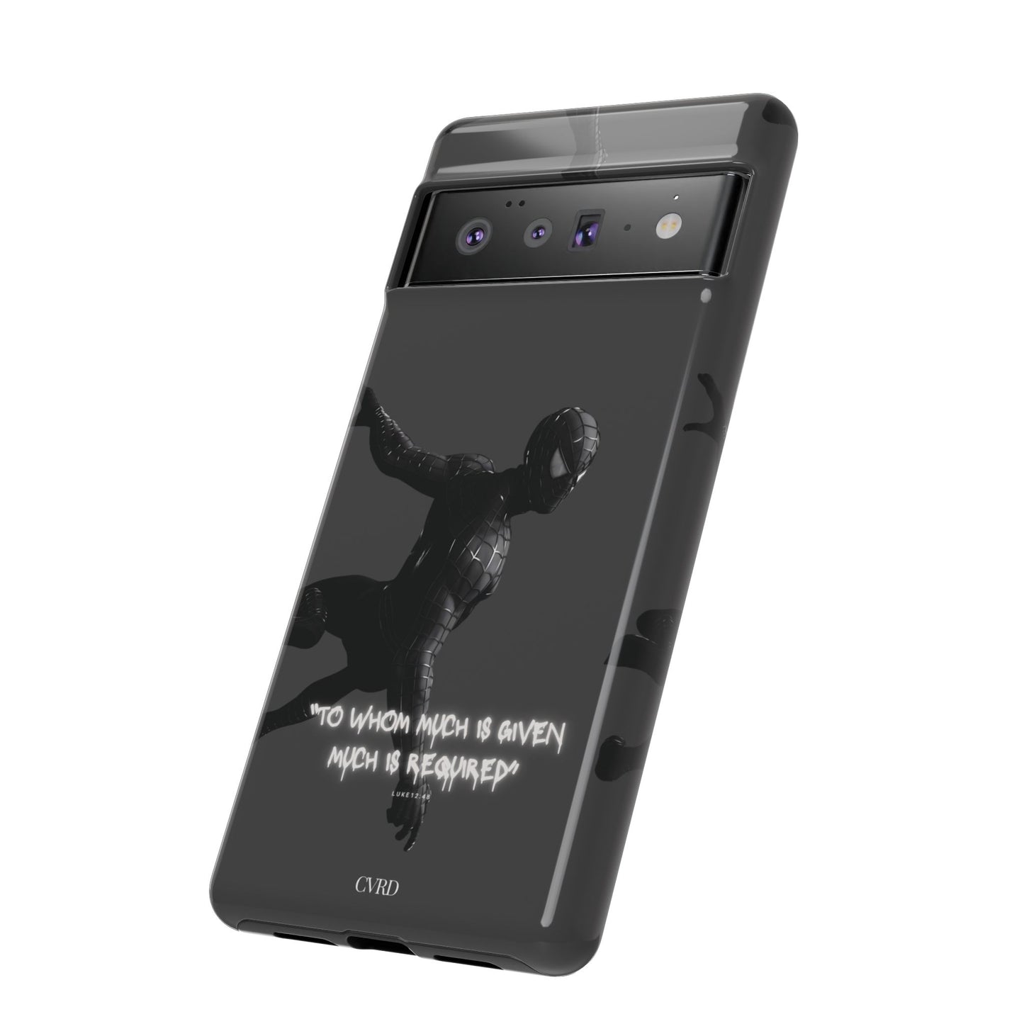 "Responsibility" - Black Phone Case (Luke 12:48)