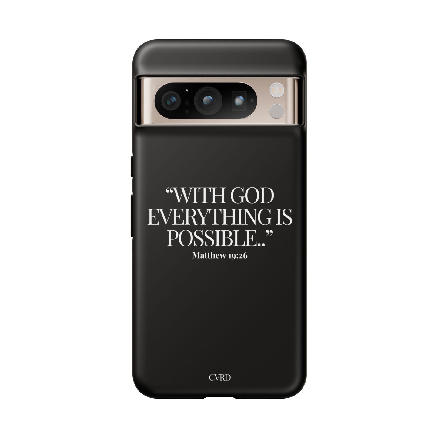 "Endless Possibilties" - Black Phone Case (Matthew 19:26)