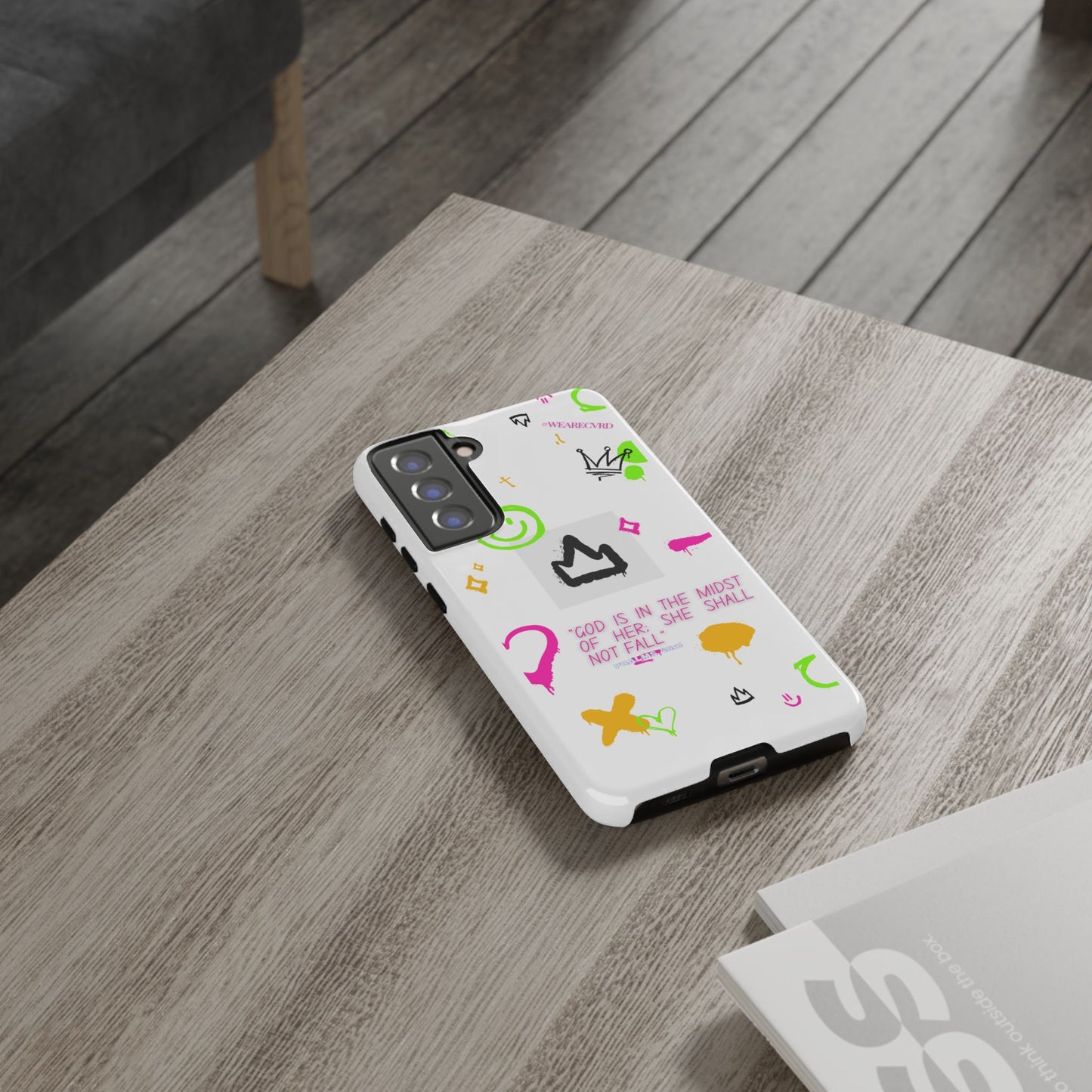 "Girl Power" - White Phone Case (Psalms 46:5)