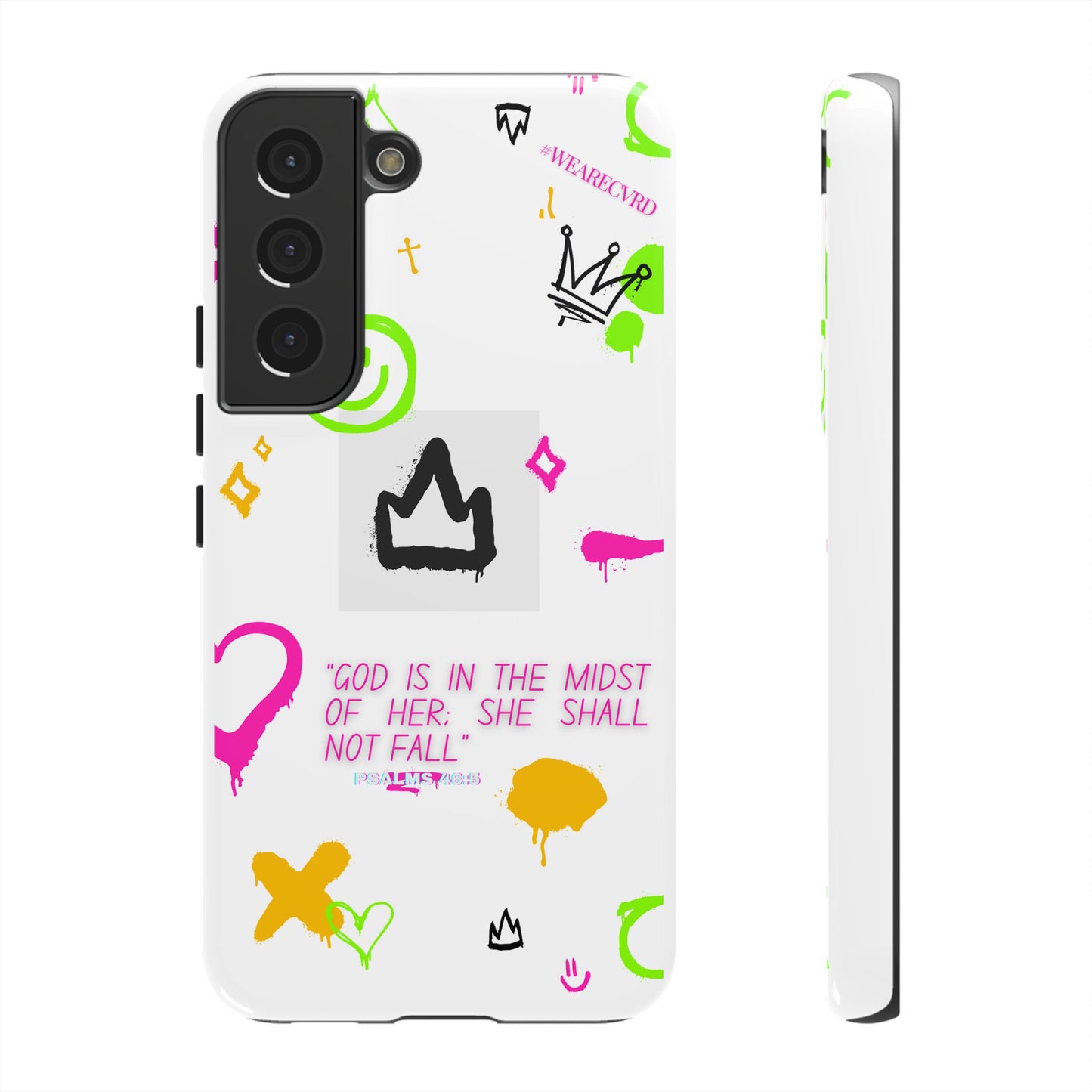 "Girl Power" - White Phone Case (Psalms 46:5)