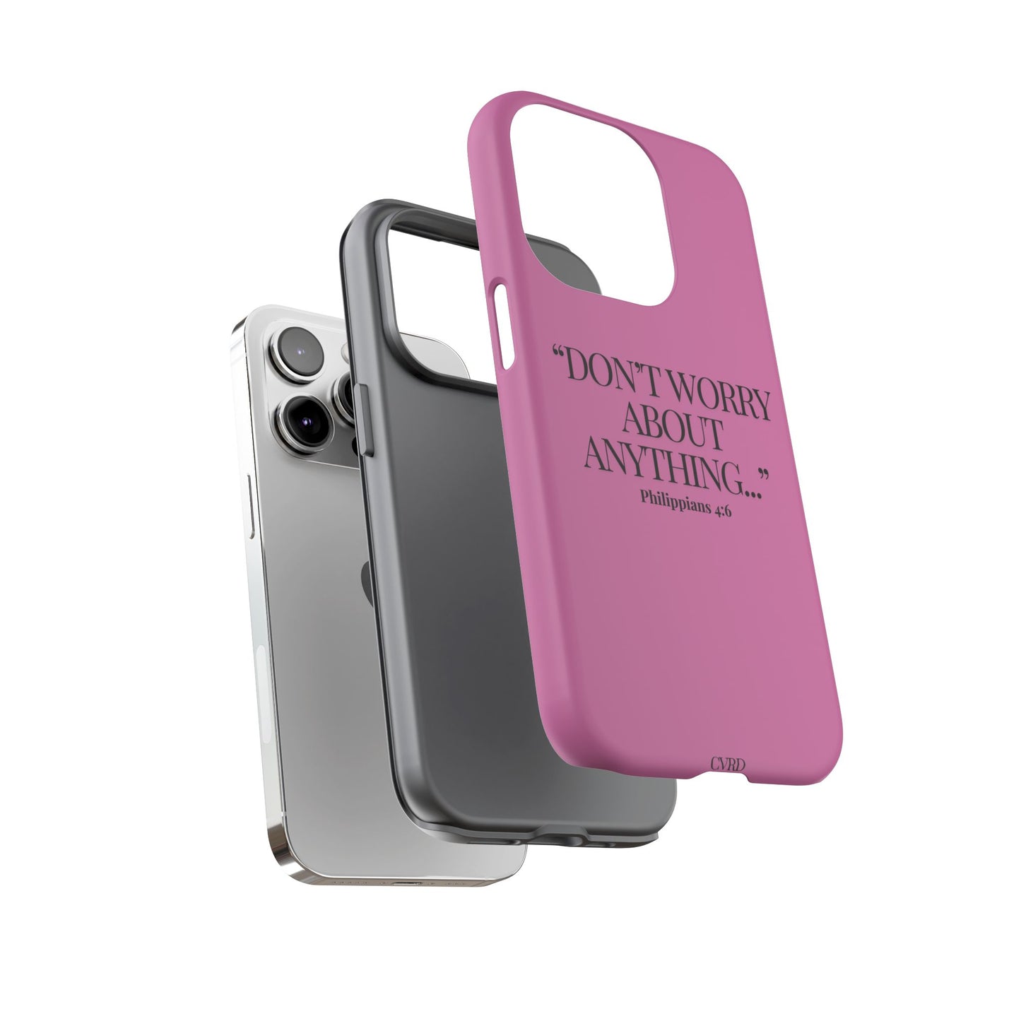Pretty in Pink Phone Case (Philippians 4:6)