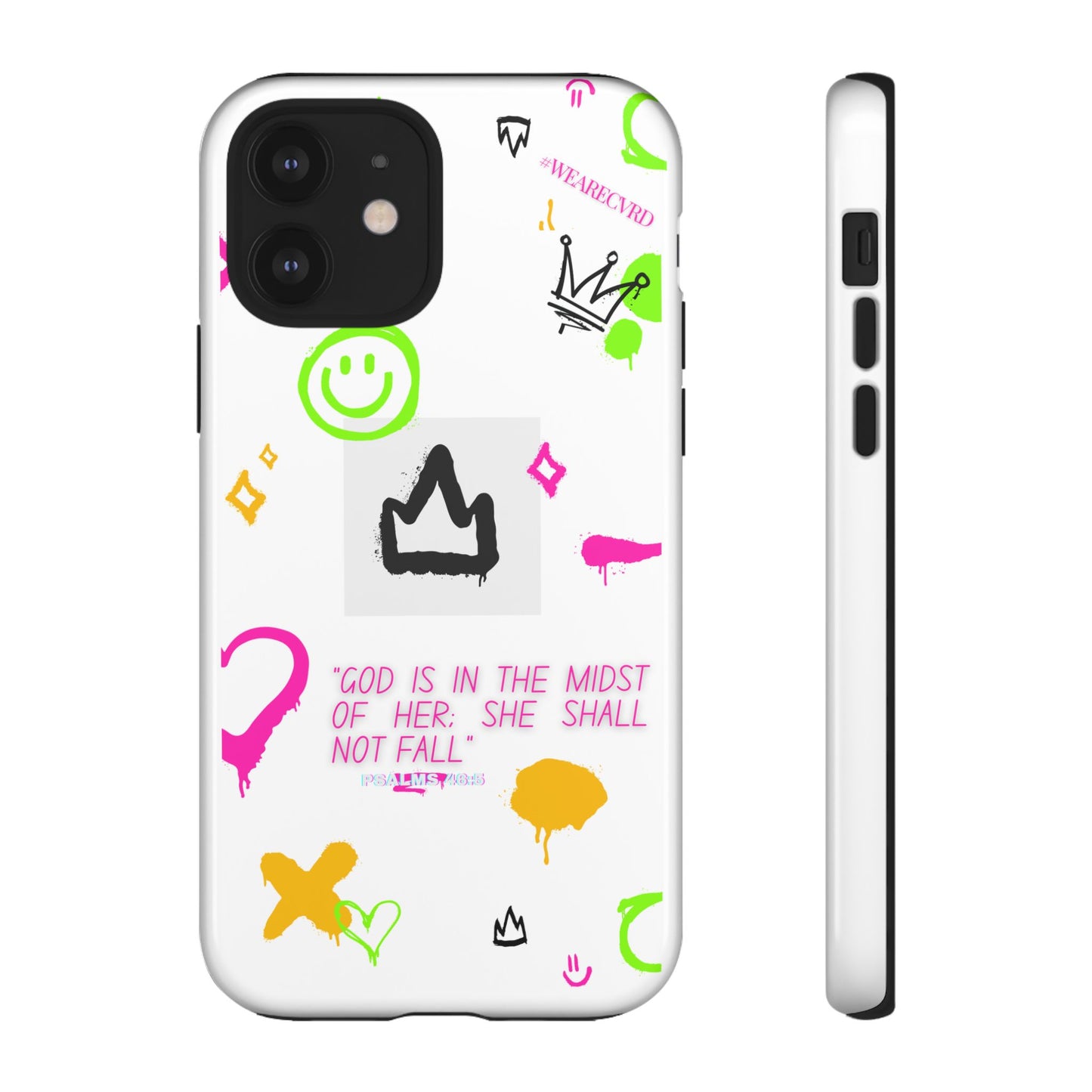 "Girl Power" - White Phone Case (Psalms 46:5)