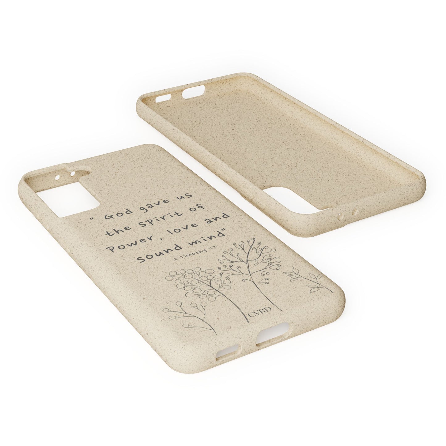 "Faith Over Fear" - Biodegradable Phone Case (2 Timothy 1:7)