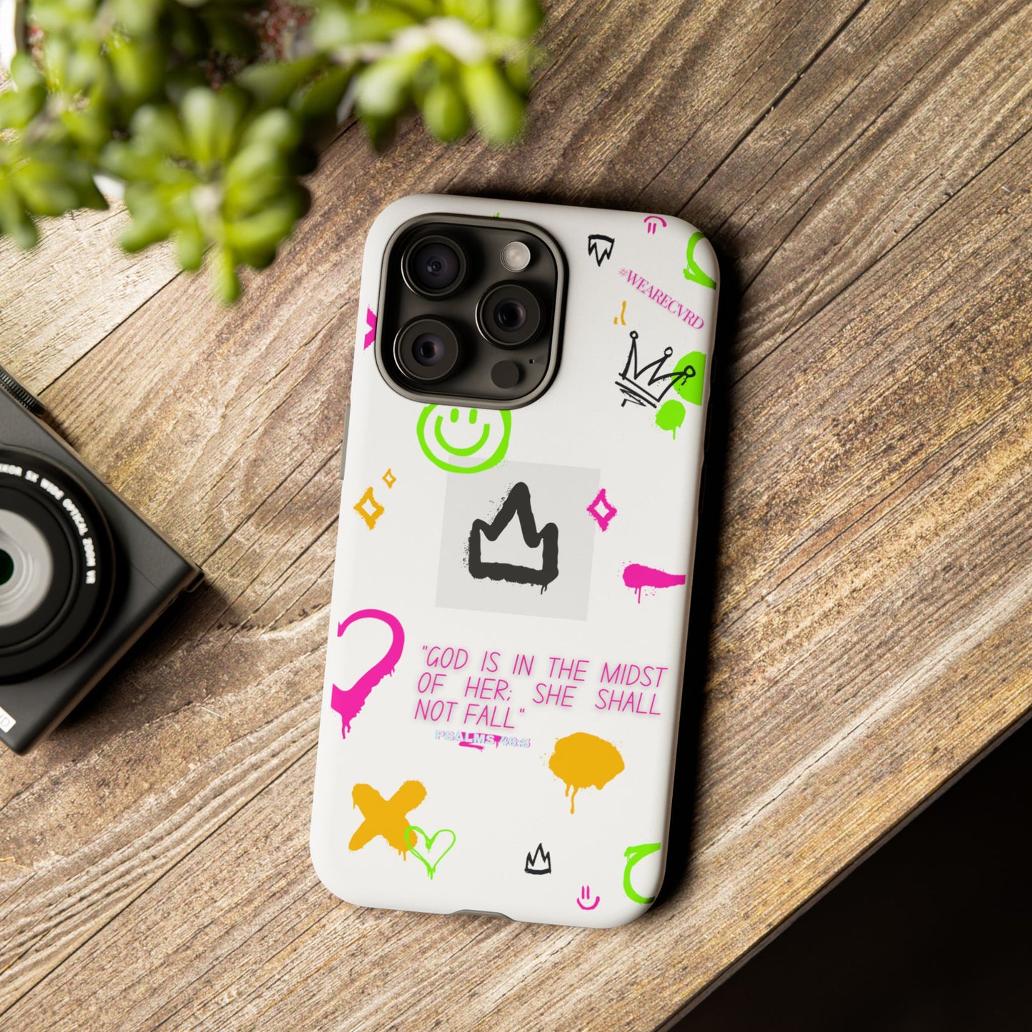 "Girl Power" - White Phone Case (Psalms 46:5)