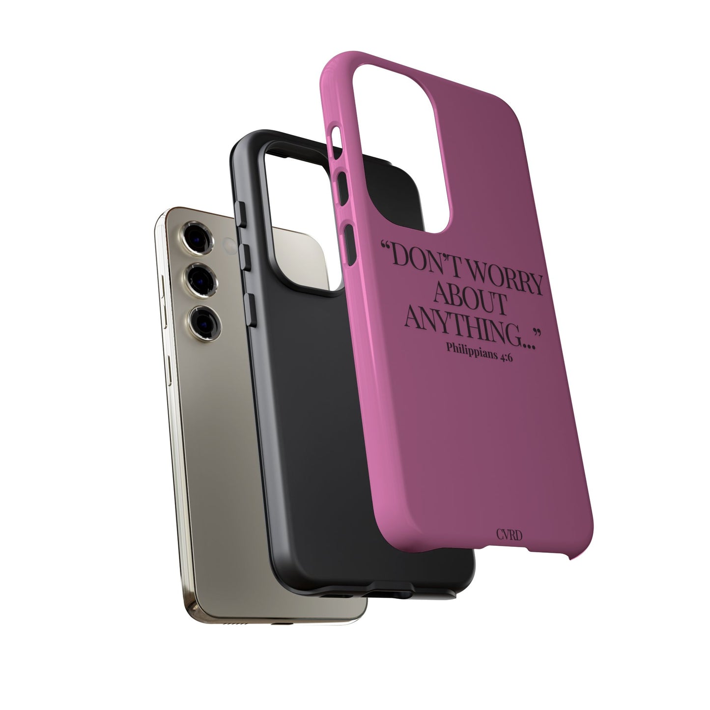Pretty in Pink Phone Case (Philippians 4:6)