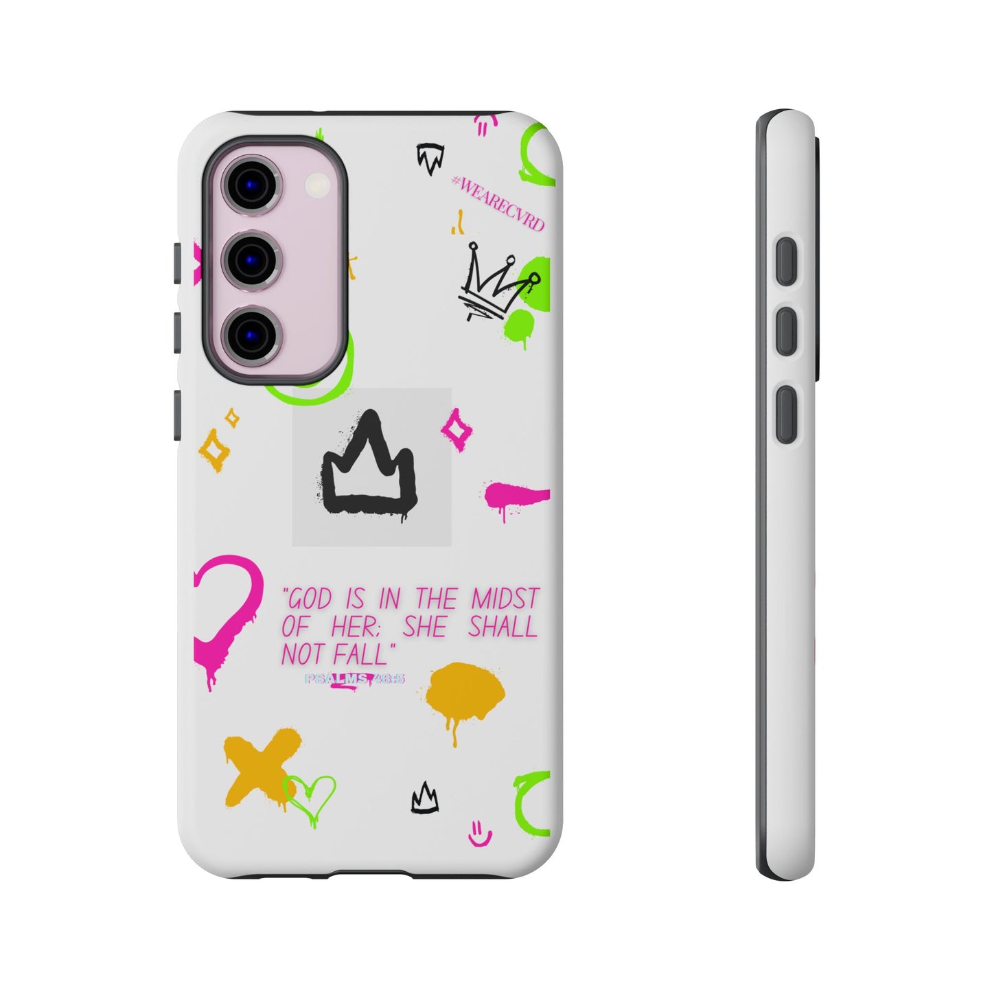 "Girl Power" - White Phone Case (Psalms 46:5)