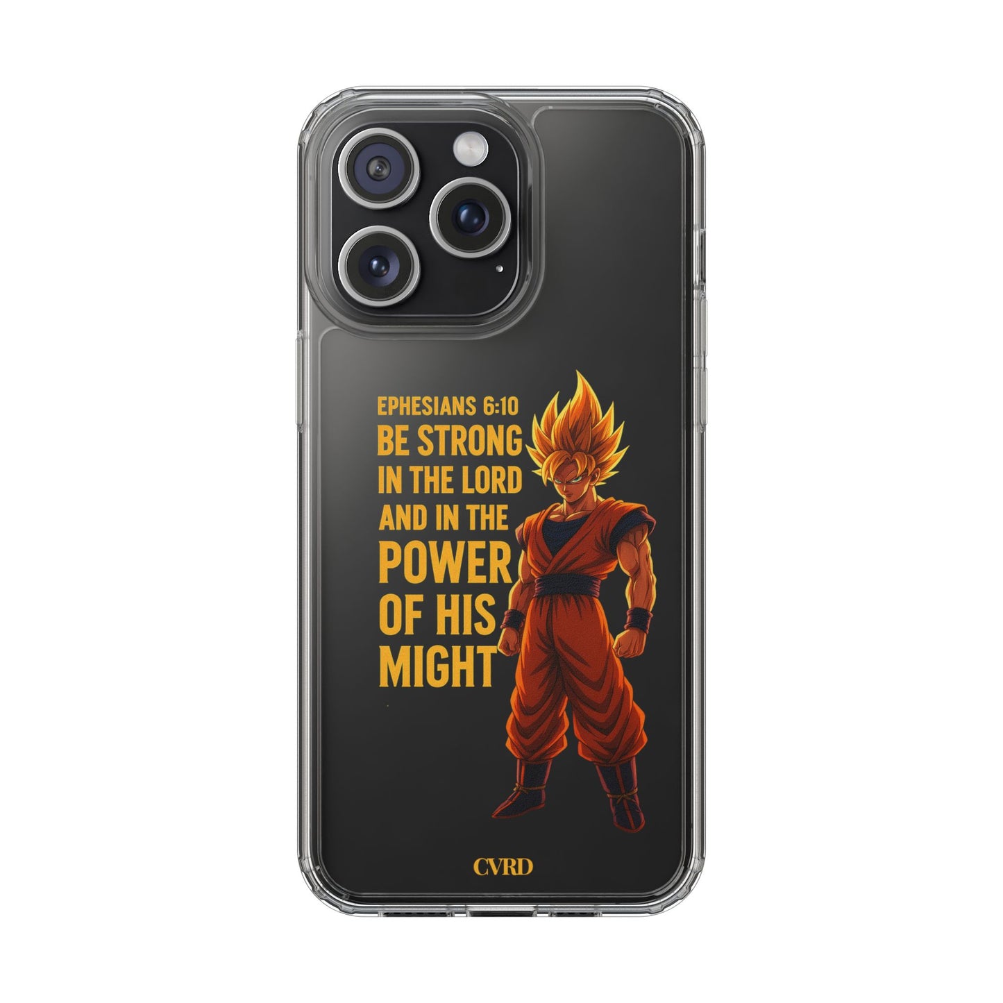 "Pure Strength" – Transparent Phone Case (Ephesian 6:10)