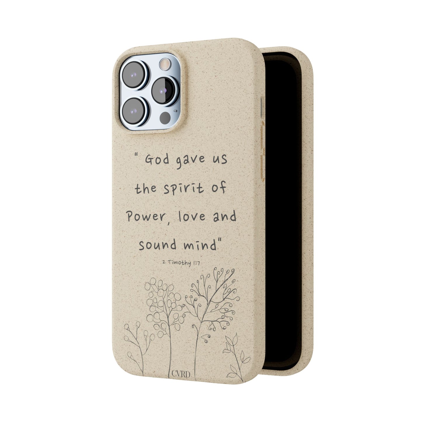 "Faith Over Fear" - Biodegradable Phone Case (2 Timothy 1:7)