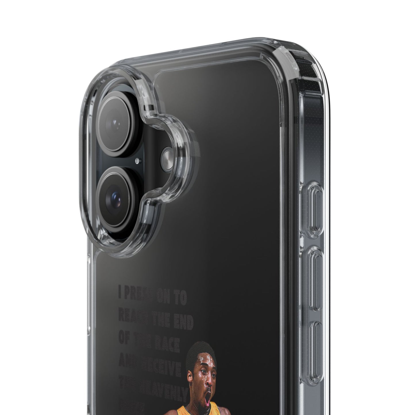 "Angel" – Transparent Phone Case (Philippians 3:14)
