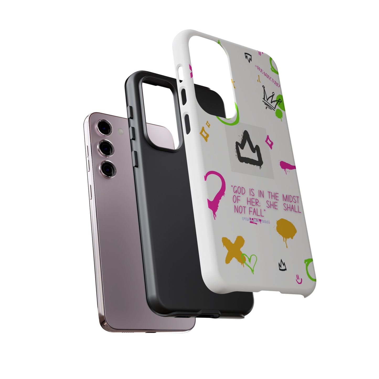 "Girl Power" - White Phone Case (Psalms 46:5)