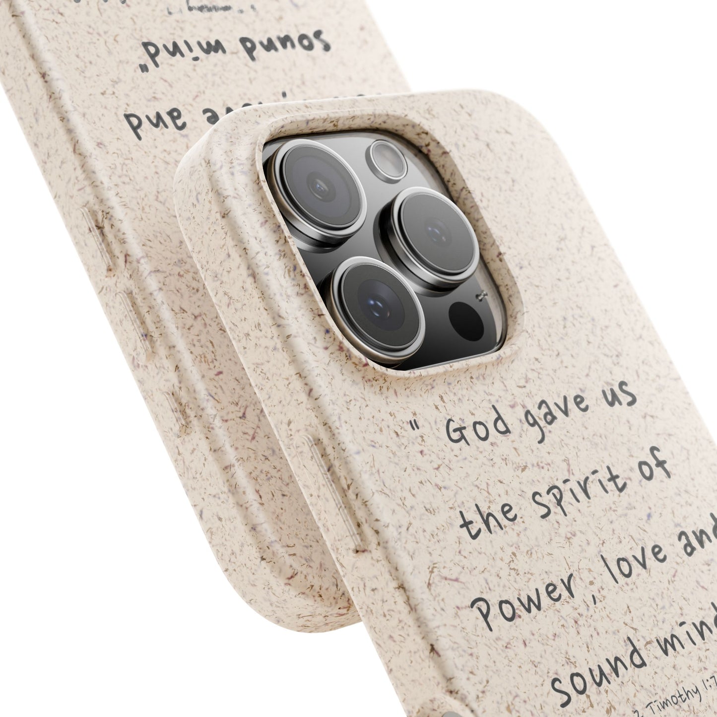 "Faith Over Fear" - Biodegradable Phone Case (2 Timothy 1:7)