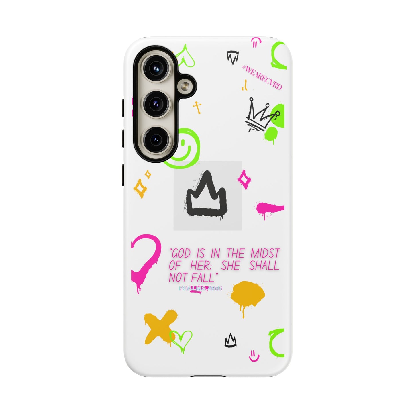 "Girl Power" - White Phone Case (Psalms 46:5)