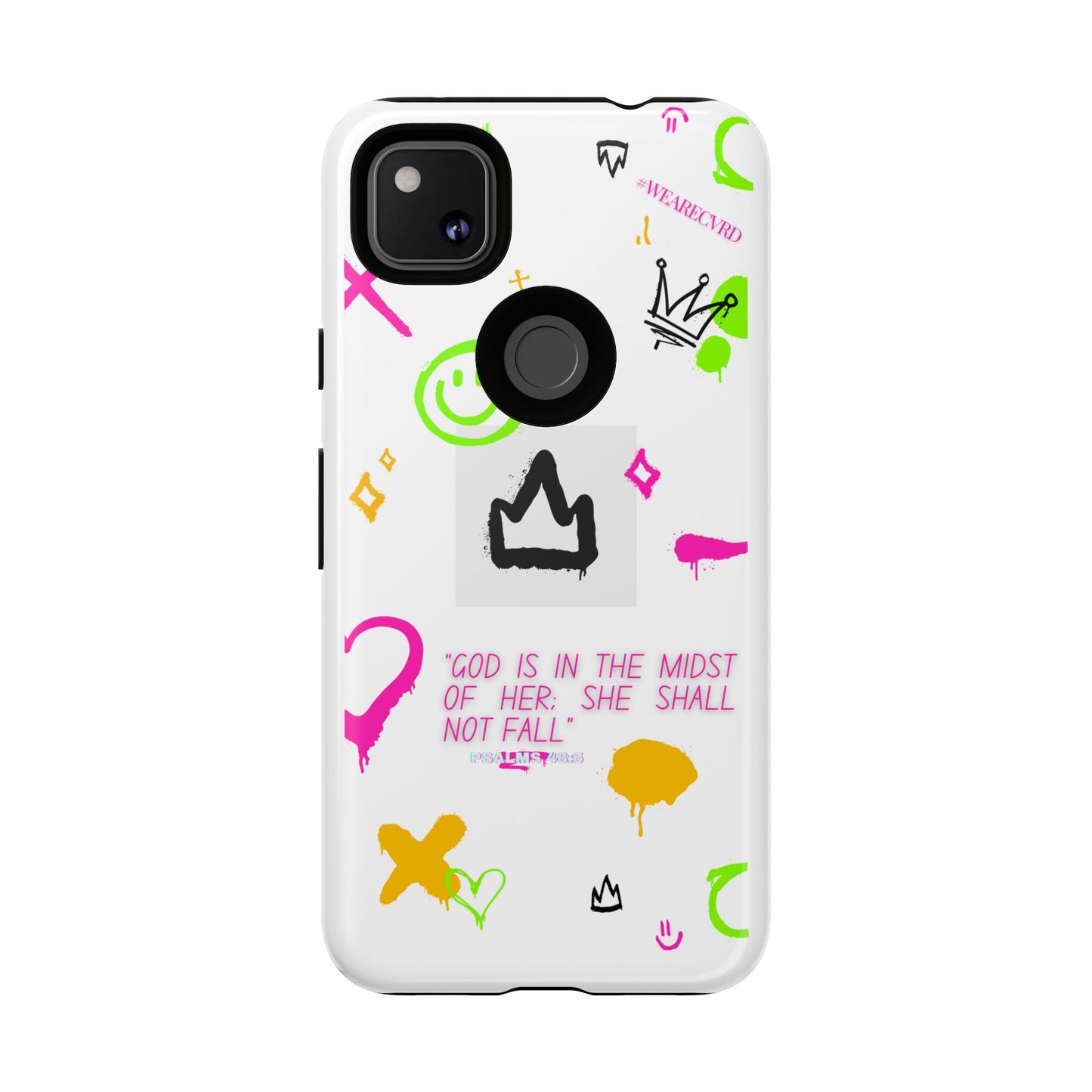 "Girl Power" - White Phone Case (Psalms 46:5)