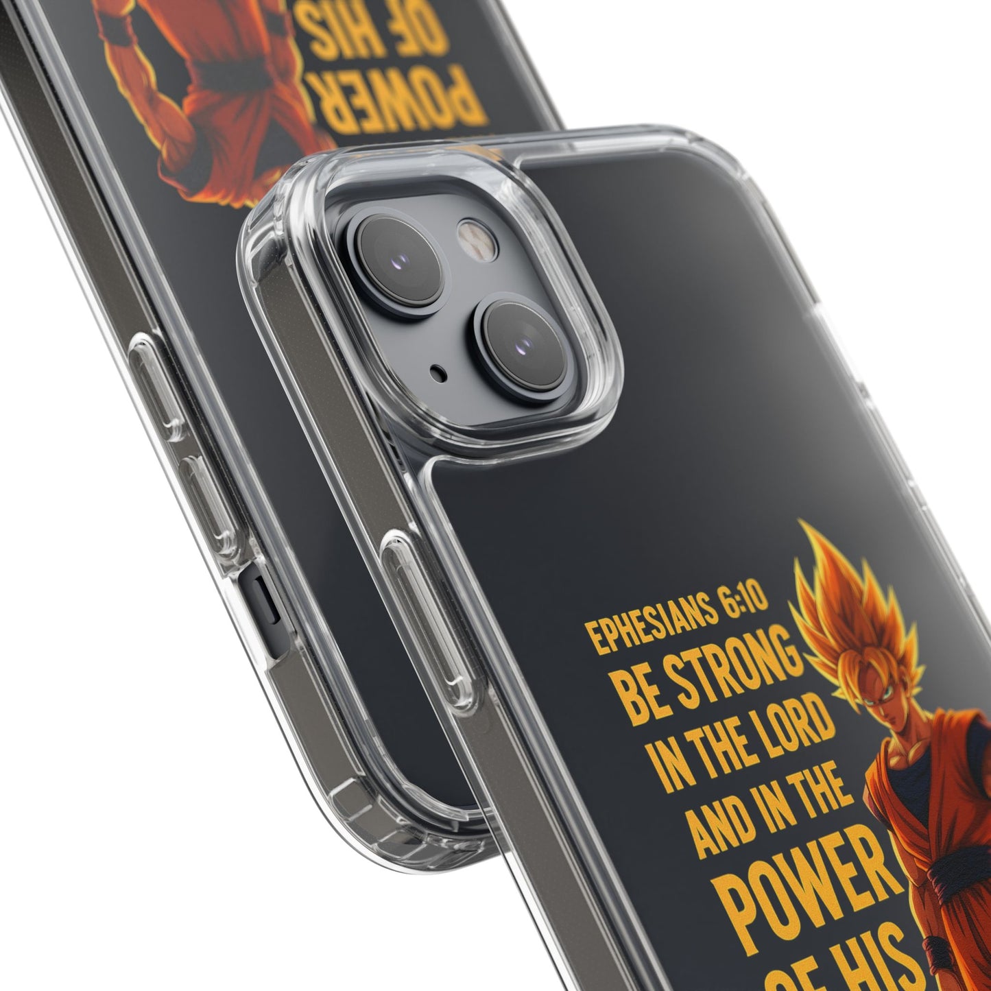 "Pure Strength" – Transparent Phone Case (Ephesian 6:10)