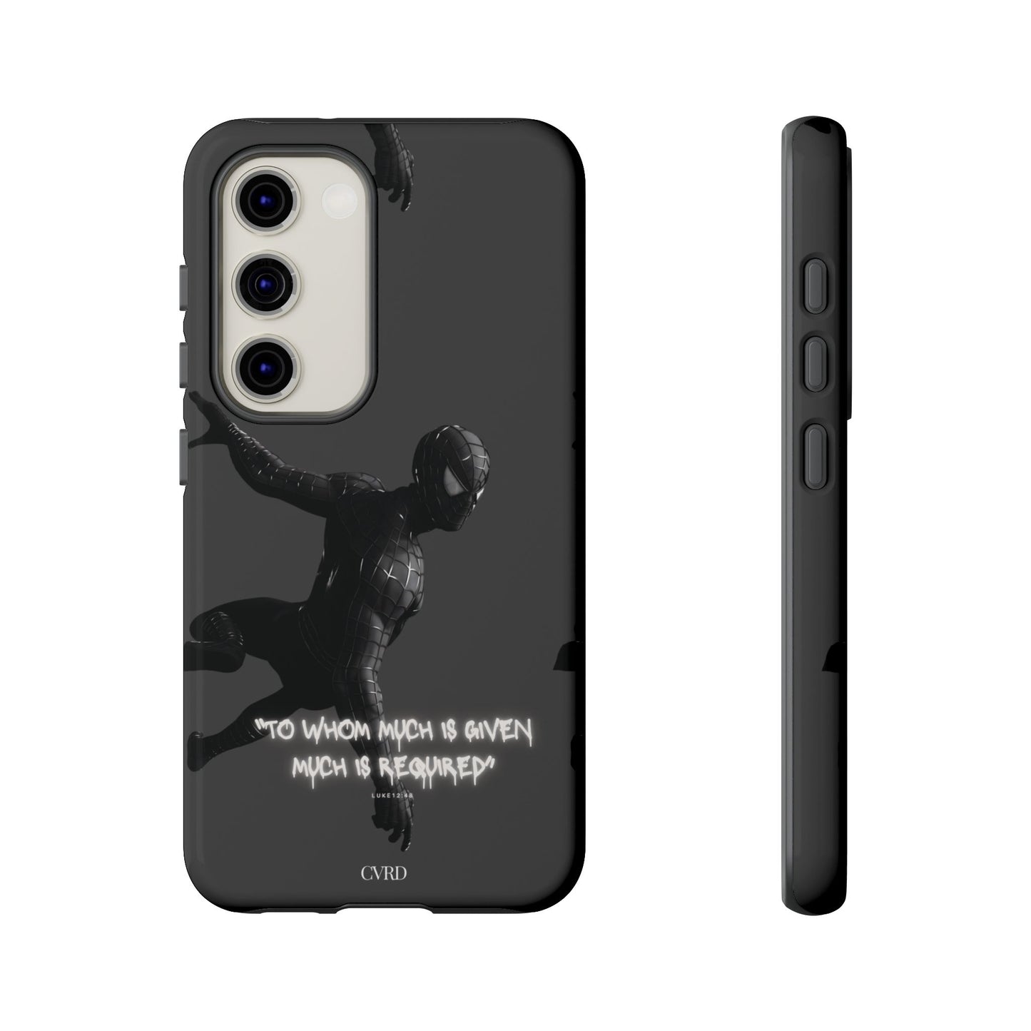 "Responsibility" - Black Phone Case (Luke 12:48)