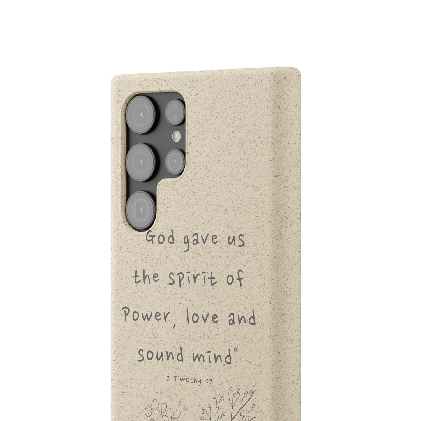 "Faith Over Fear" - Biodegradable Phone Case (2 Timothy 1:7)