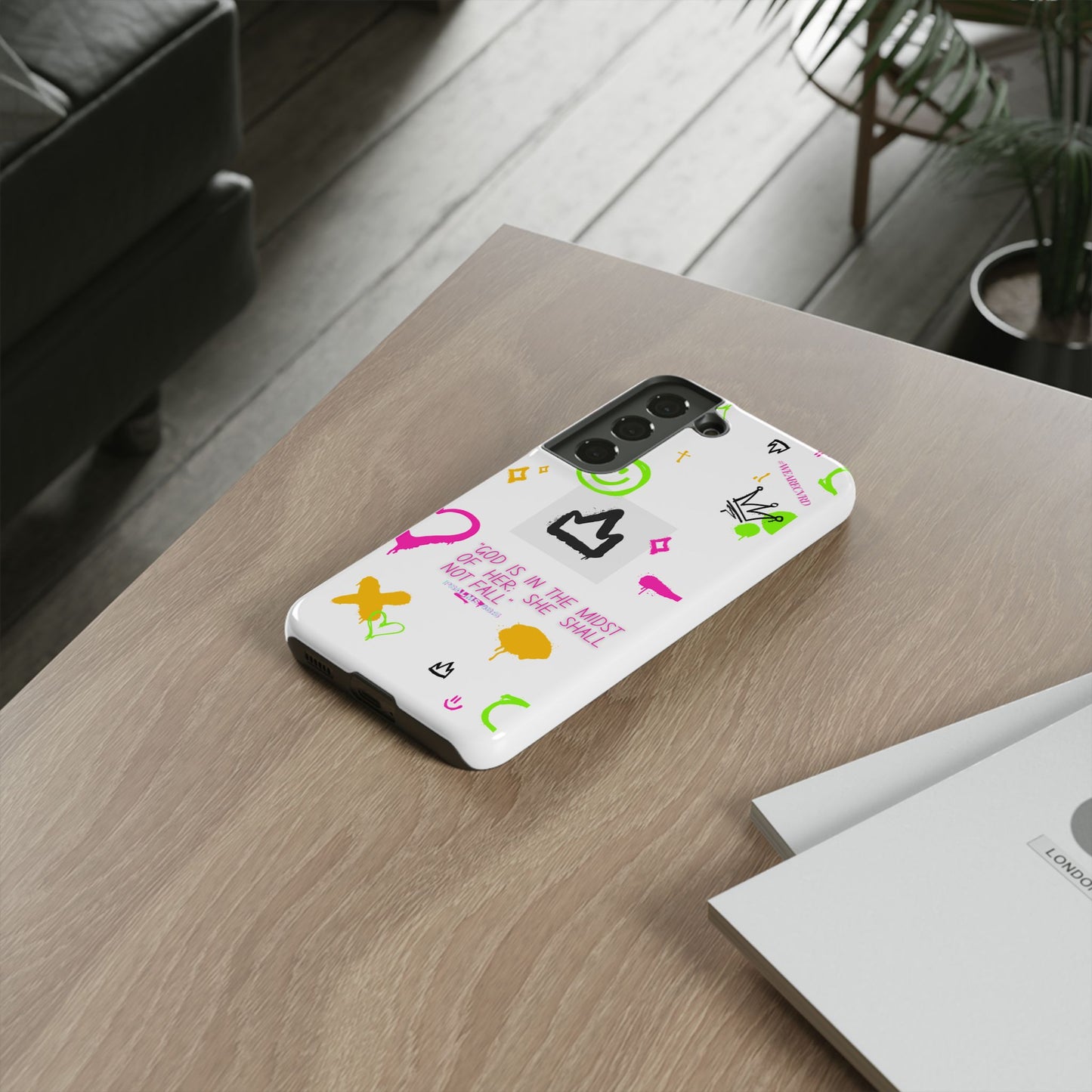 "Girl Power" - White Phone Case (Psalms 46:5)