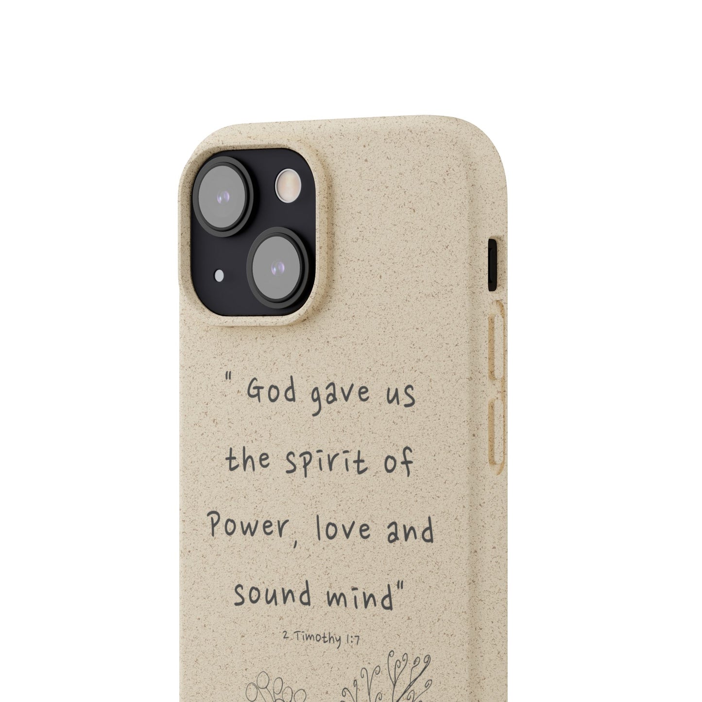 "Faith Over Fear" - Biodegradable Phone Case (2 Timothy 1:7)