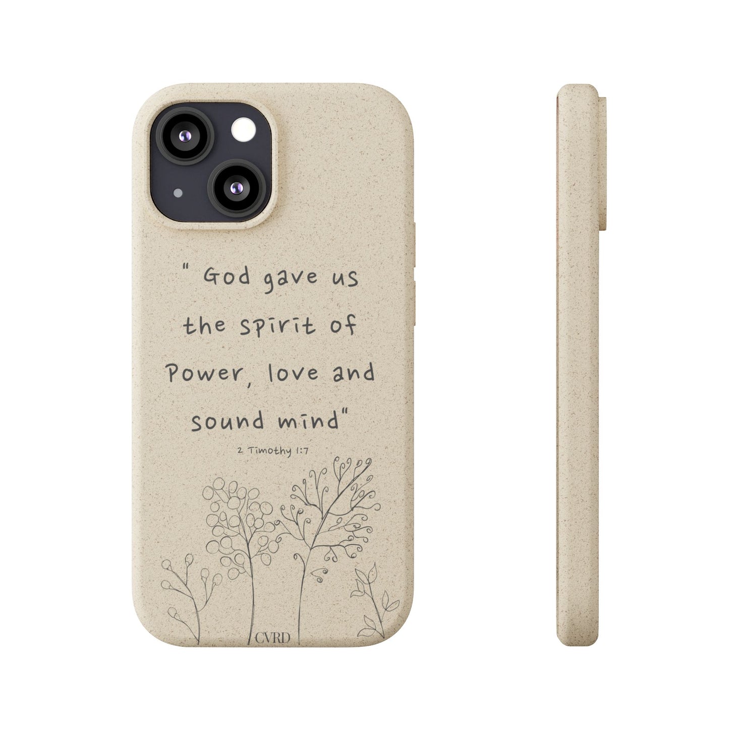 "Faith Over Fear" - Biodegradable Phone Case (2 Timothy 1:7)