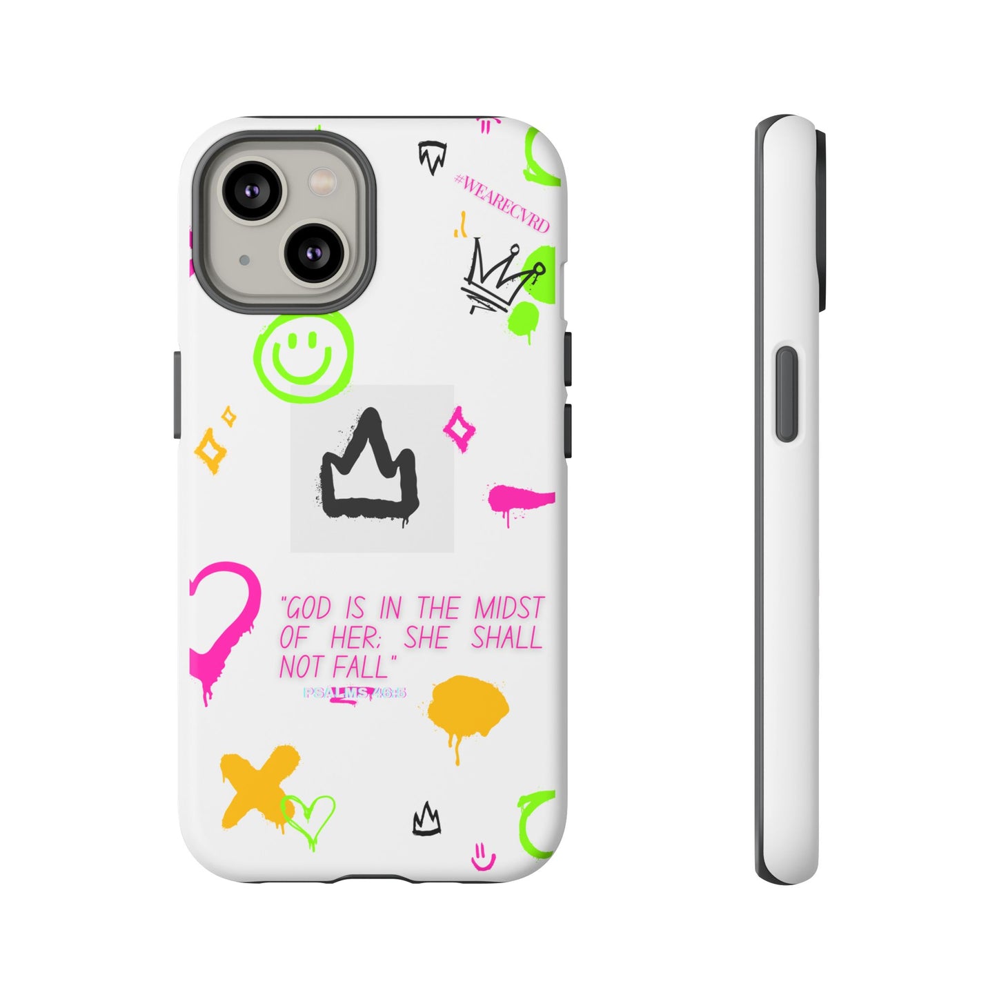 "Girl Power" - White Phone Case (Psalms 46:5)