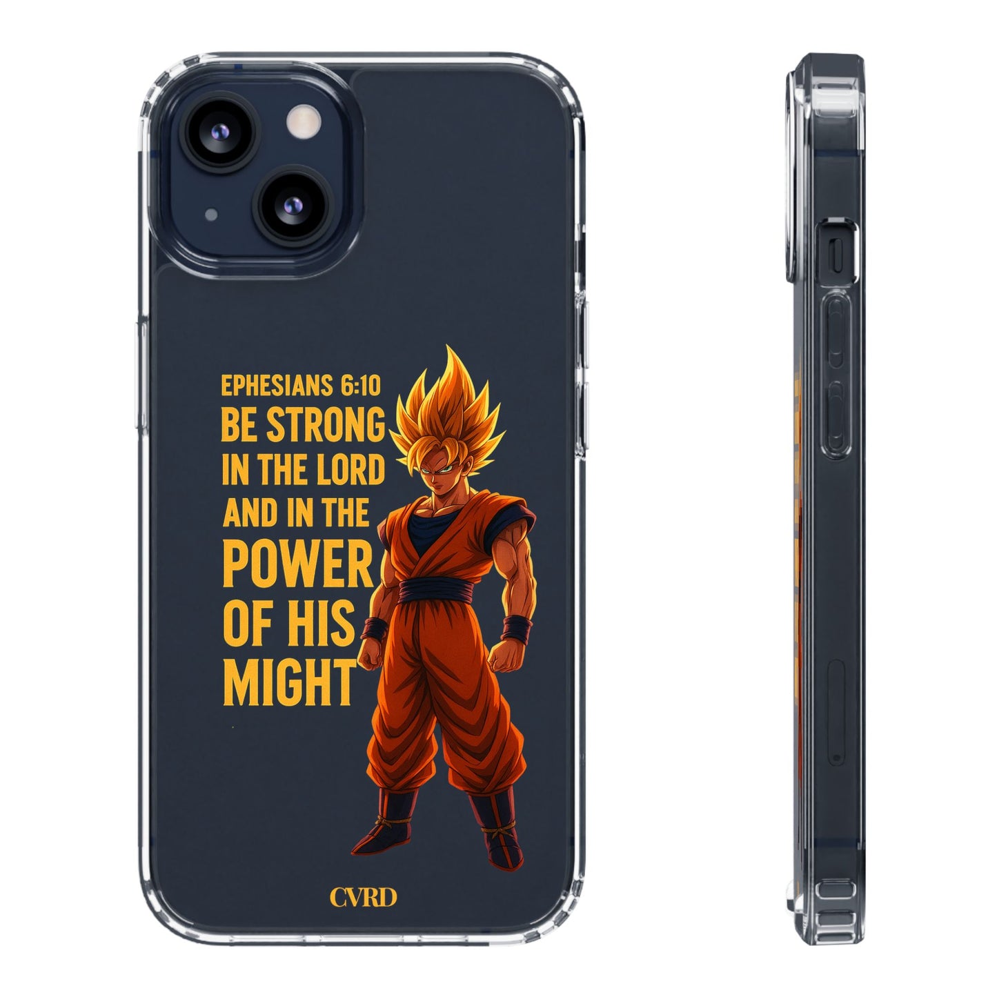 "Pure Strength" – Transparent Phone Case (Ephesian 6:10)
