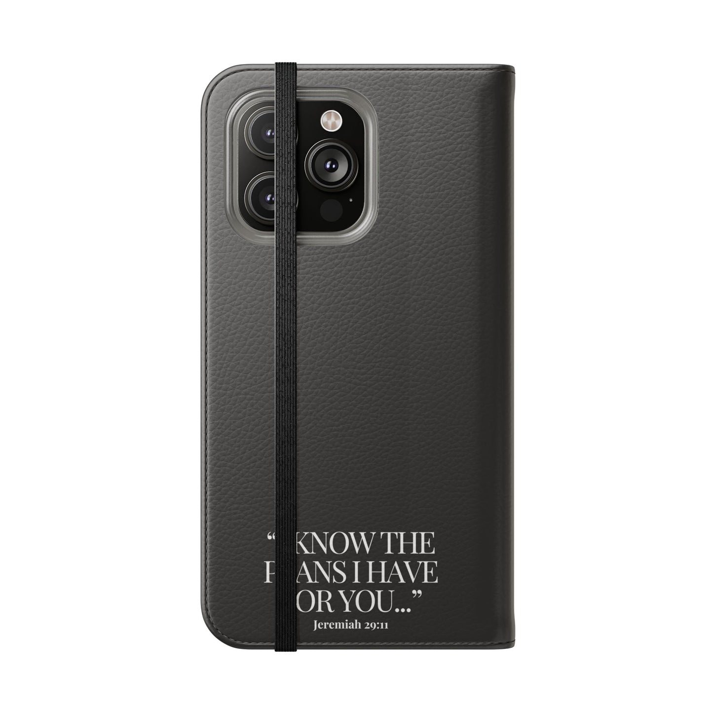 "God's Plan" - Black Phone Case (Jeremiah 29:11)