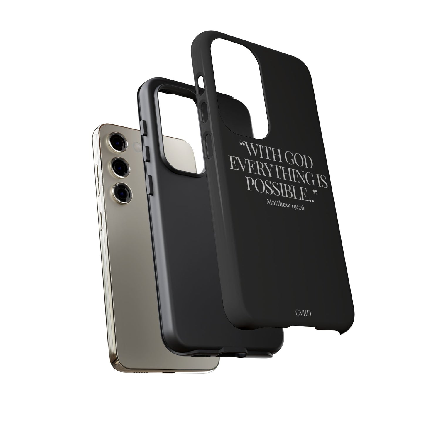 "Endless Possibilties" - Black Phone Case (Matthew 19:26)