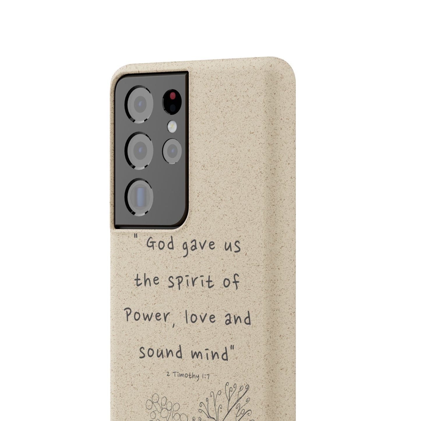 "Faith Over Fear" - Biodegradable Phone Case (2 Timothy 1:7)