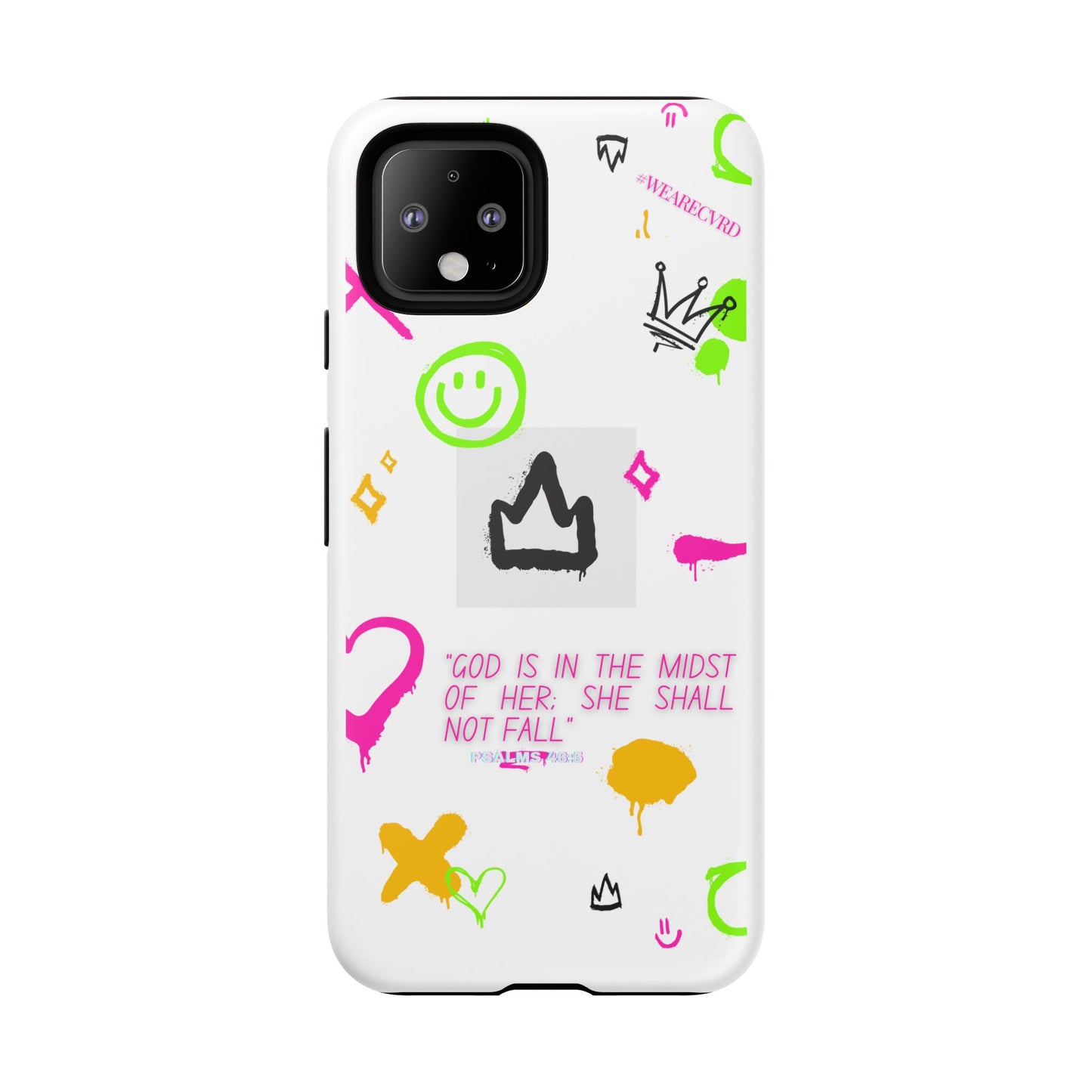 "Girl Power" - White Phone Case (Psalms 46:5)