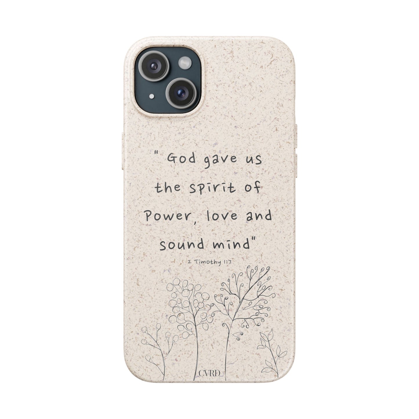 "Faith Over Fear" - Biodegradable Phone Case (2 Timothy 1:7)
