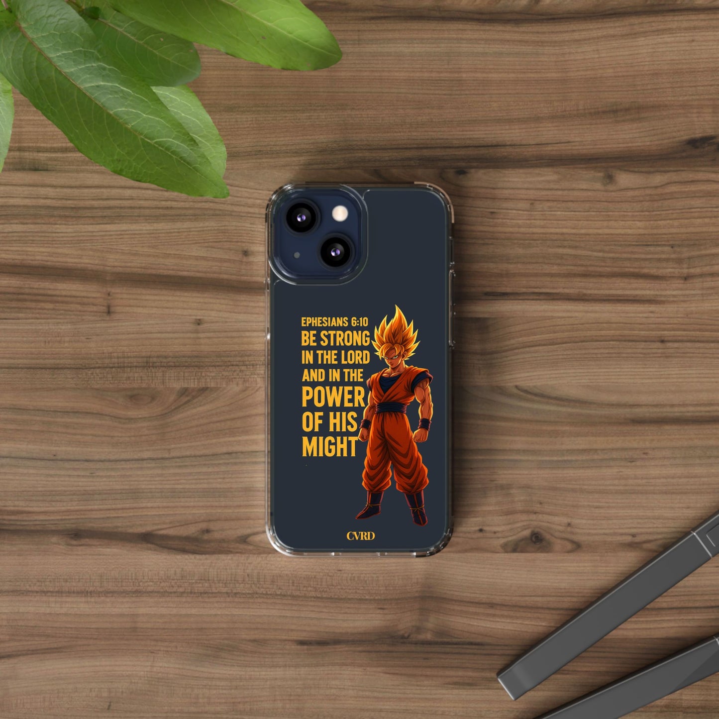 "Pure Strength" – Transparent Phone Case (Ephesian 6:10)