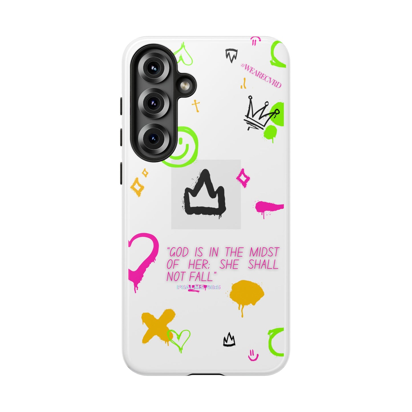 "Girl Power" - White Phone Case (Psalms 46:5)