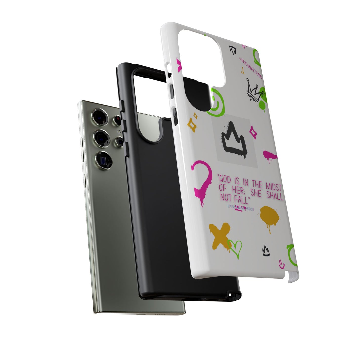 "Girl Power" - White Phone Case (Psalms 46:5)