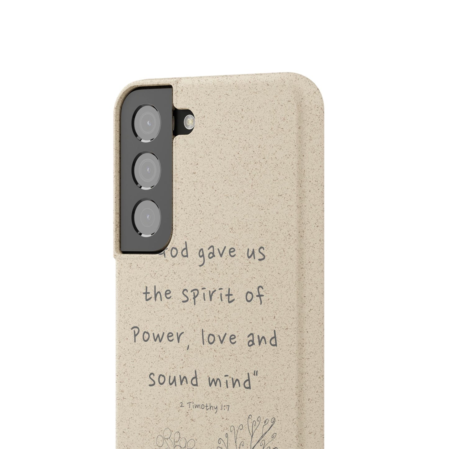 "Faith Over Fear" - Biodegradable Phone Case (2 Timothy 1:7)