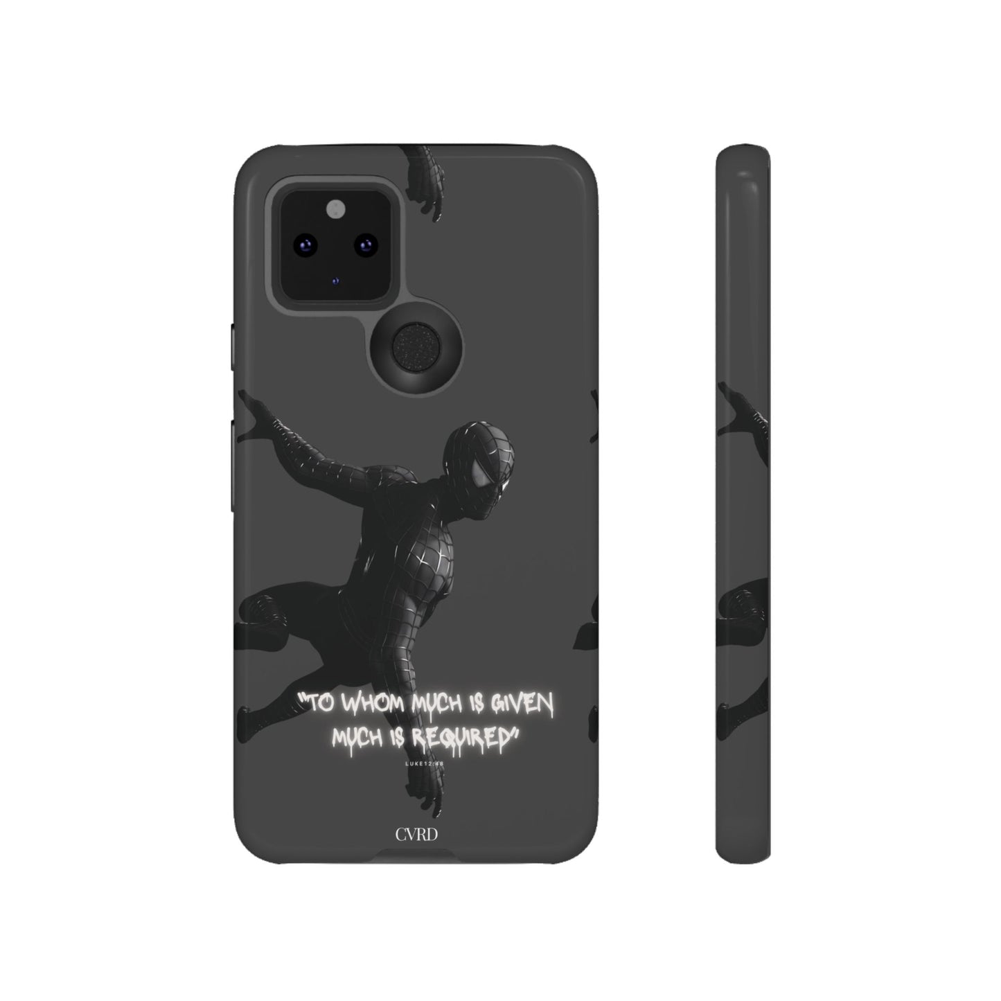 "Responsibility" - Black Phone Case (Luke 12:48)
