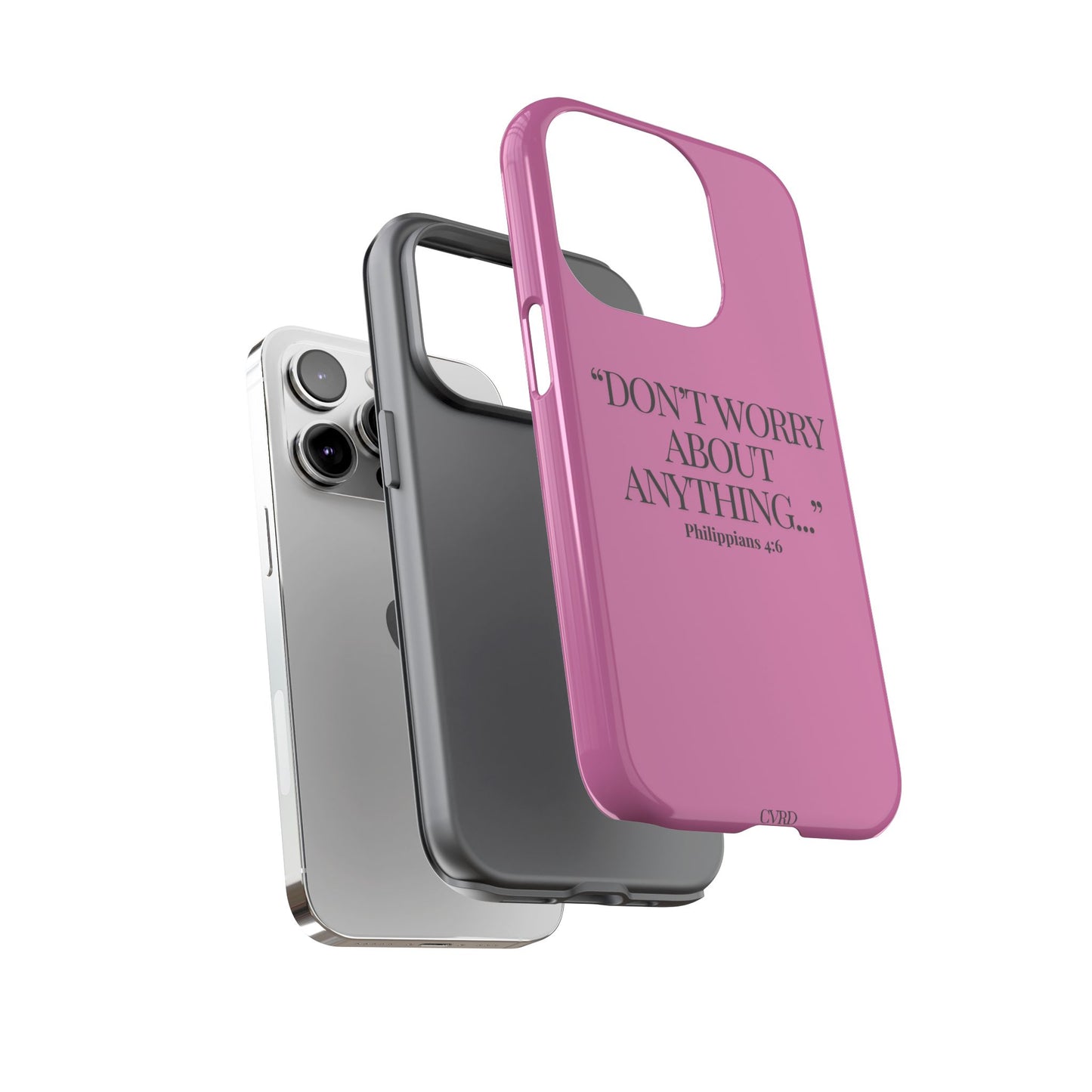 Pretty in Pink Phone Case (Philippians 4:6)