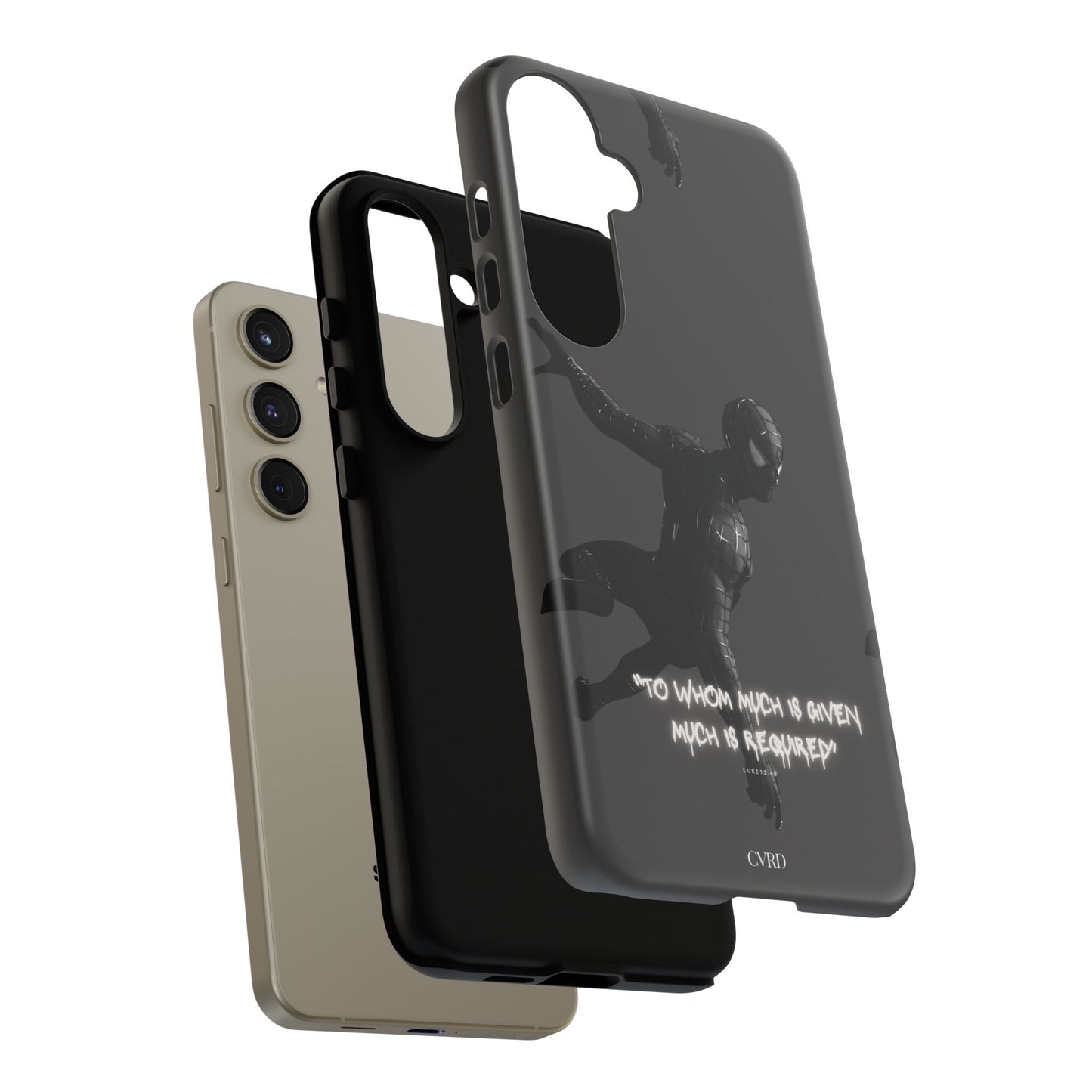 "Responsibility" - Black Phone Case (Luke 12:48)