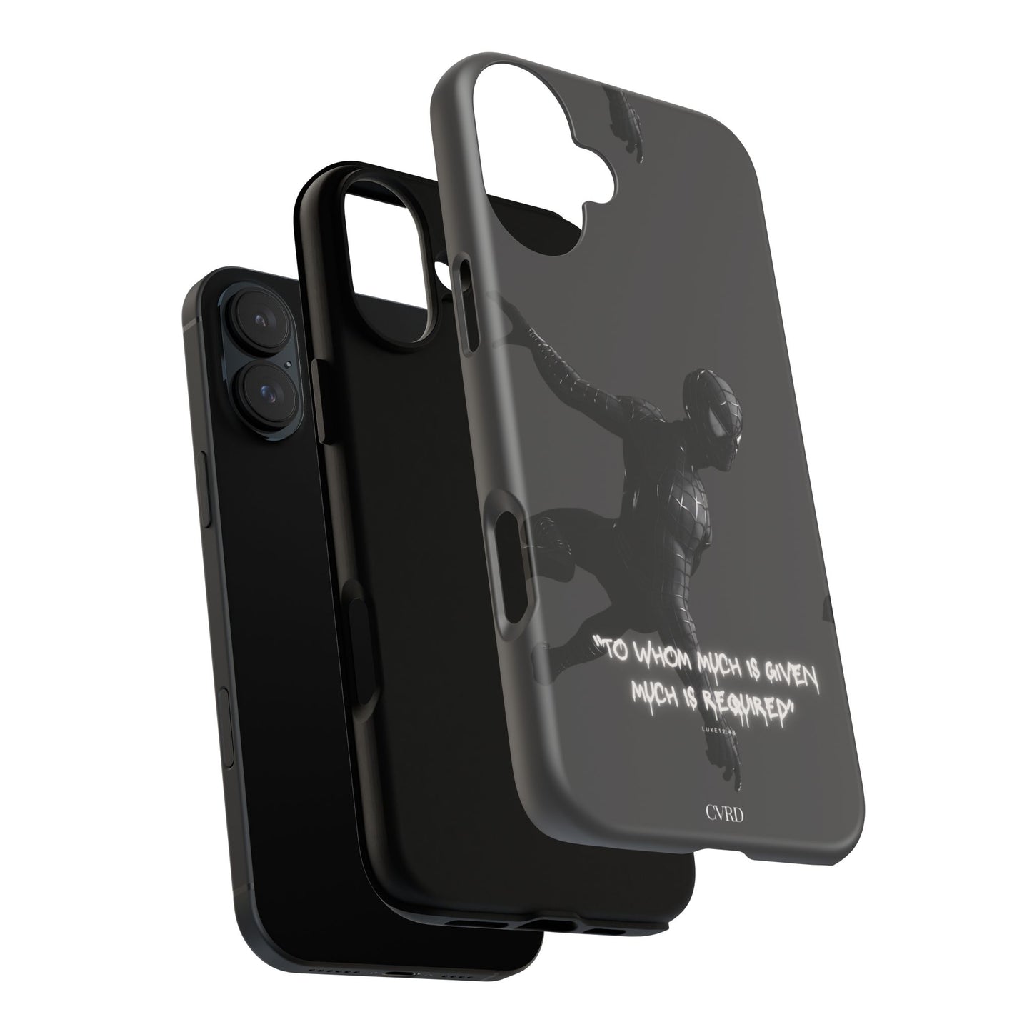 "Responsibility" - Black Phone Case (Luke 12:48)