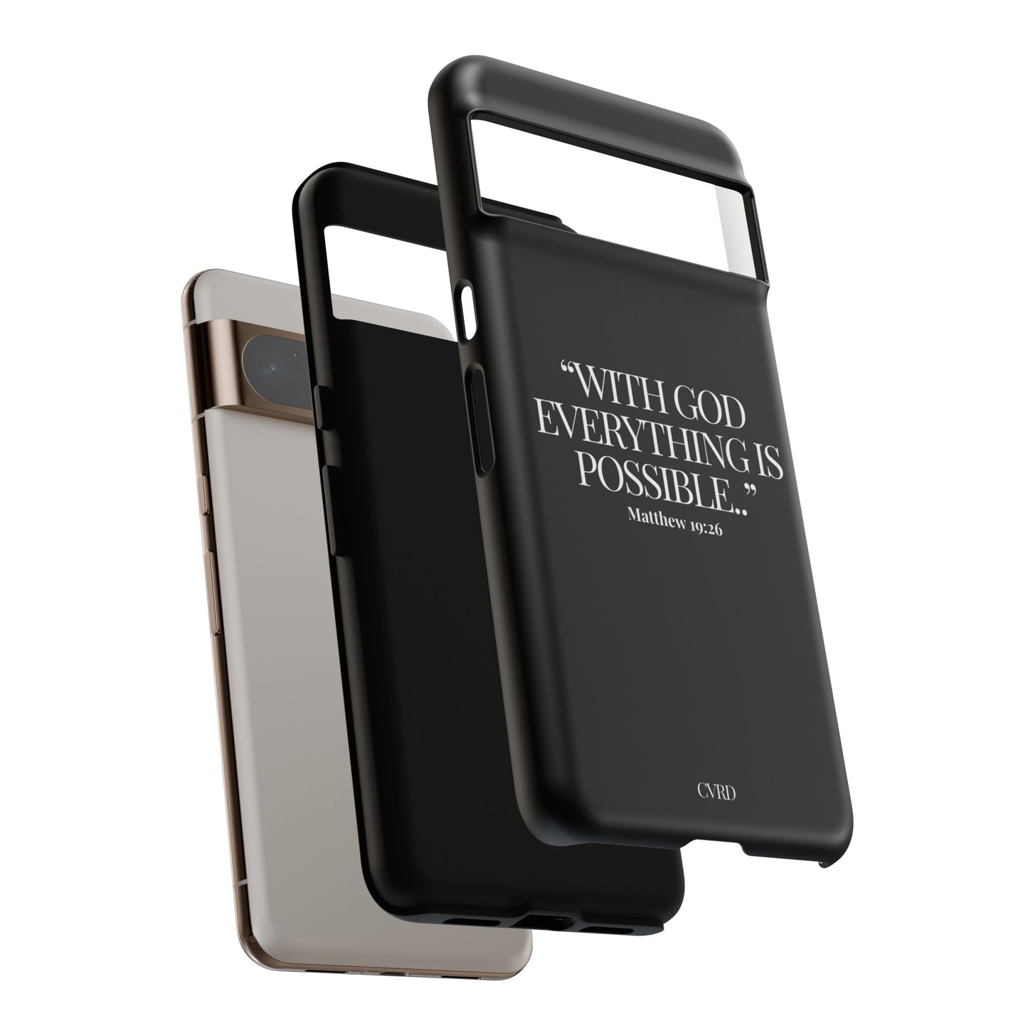 "Endless Possibilties" - Black Phone Case (Matthew 19:26)