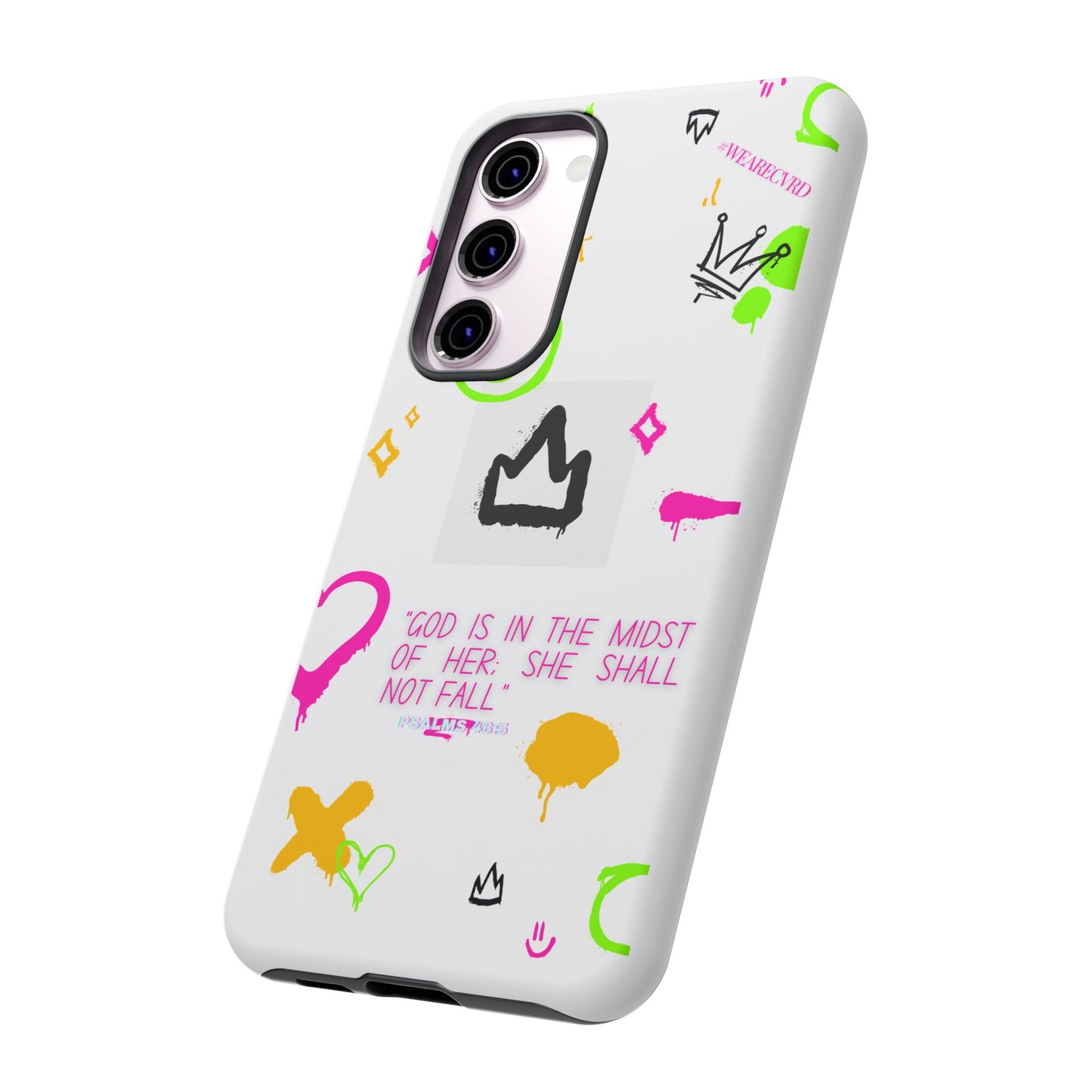 "Girl Power" - White Phone Case (Psalms 46:5)